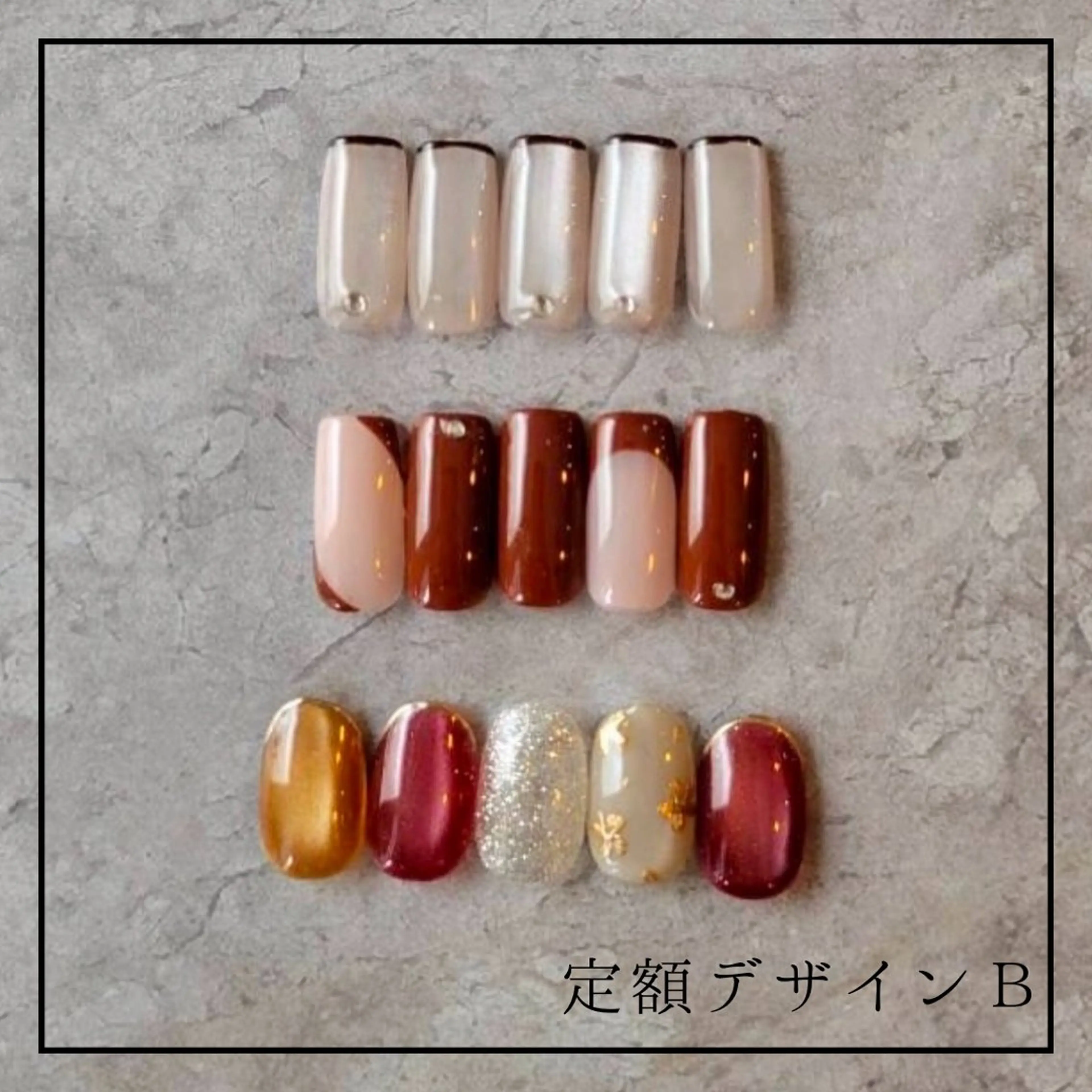 ▪️定額Ｂ(画像のデザイン)【ハンド】＋オフ・丁寧ケア込みの写真