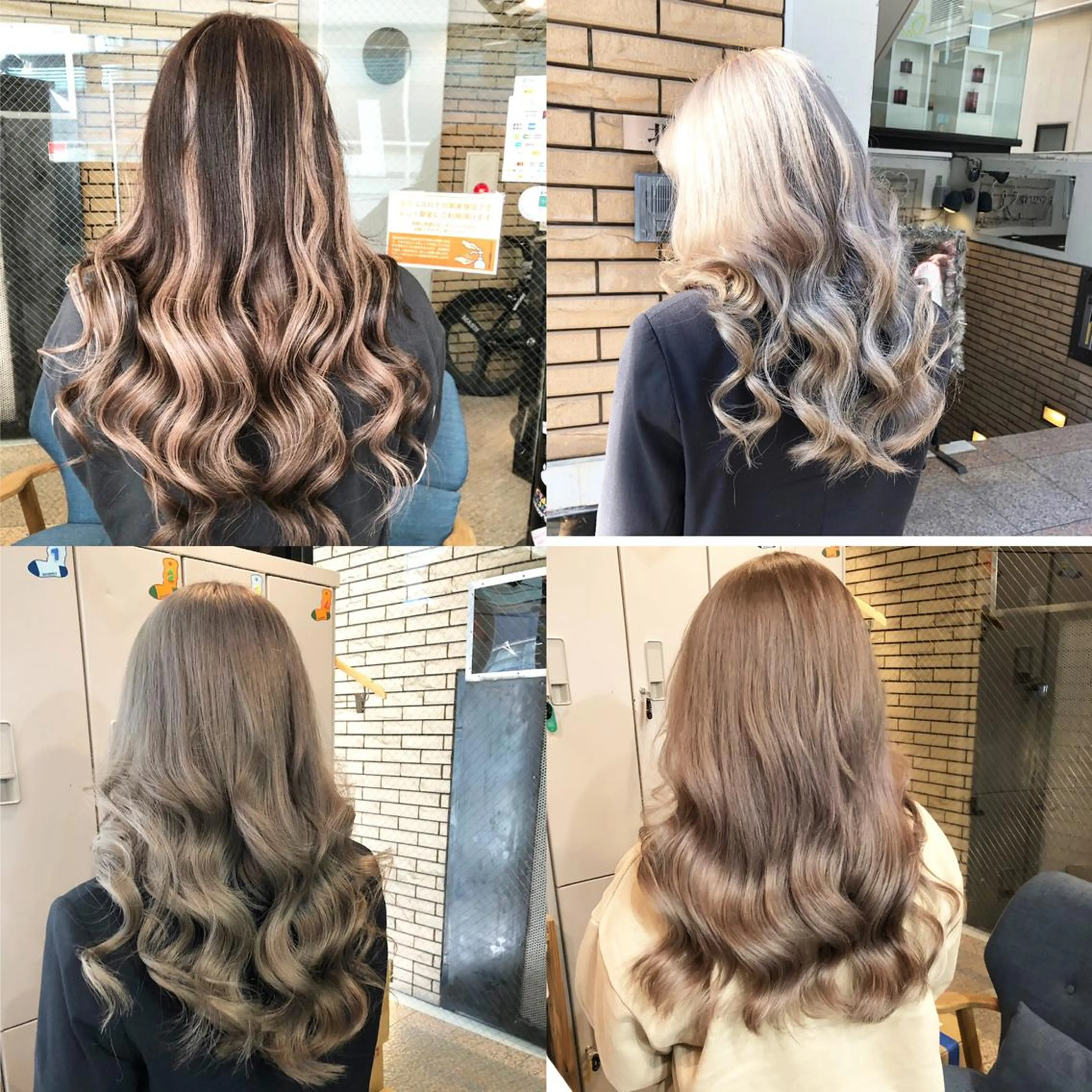 セミロング カラー alpha. カラーエクステ下妻のヘアスタイル