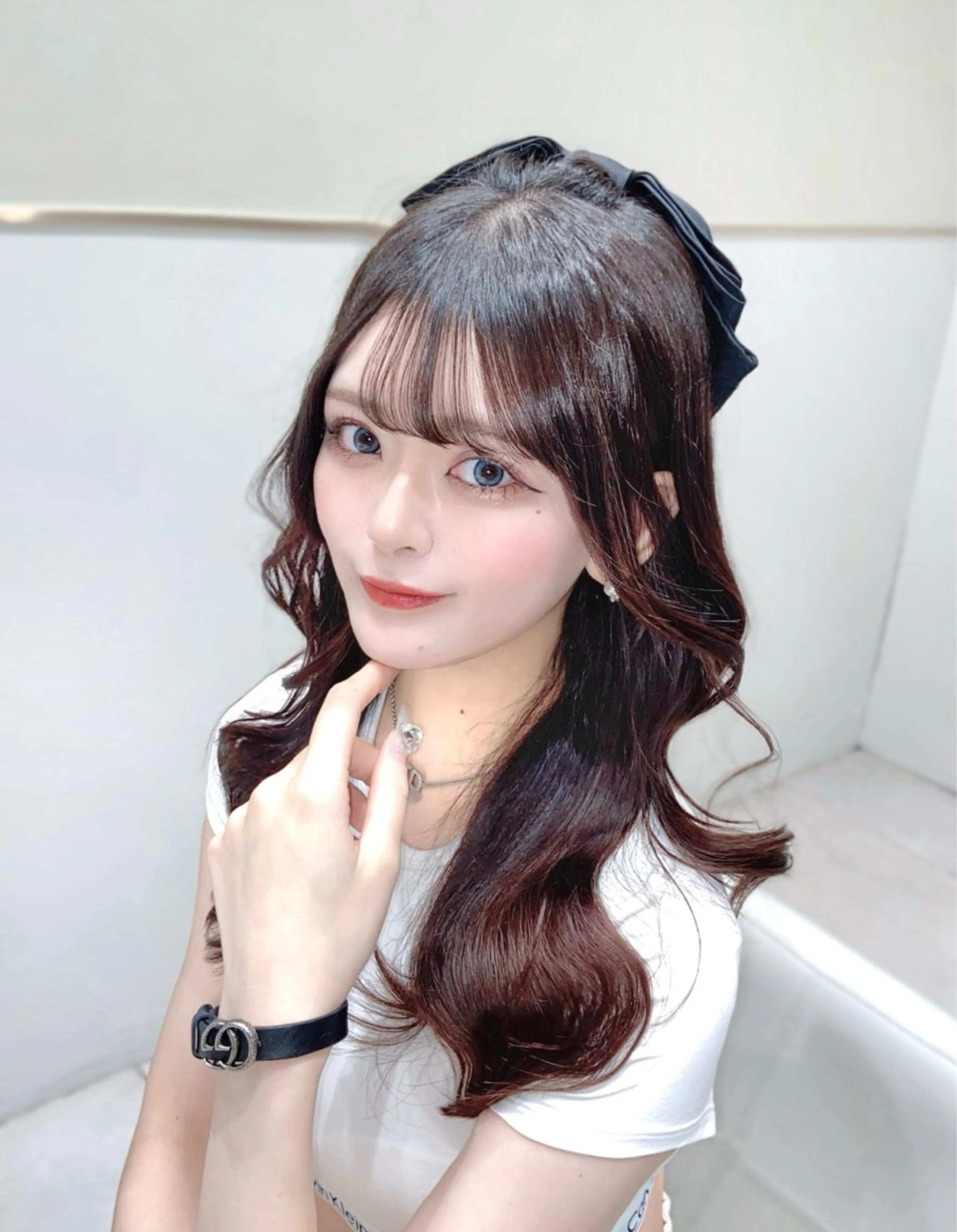 ミディアム カラー カット ヘアカラー トリートメント ヘッドスパ ヘアセット 韓国ヘア/レイヤー/ 巻き髪/りょーとのヘアスタイル