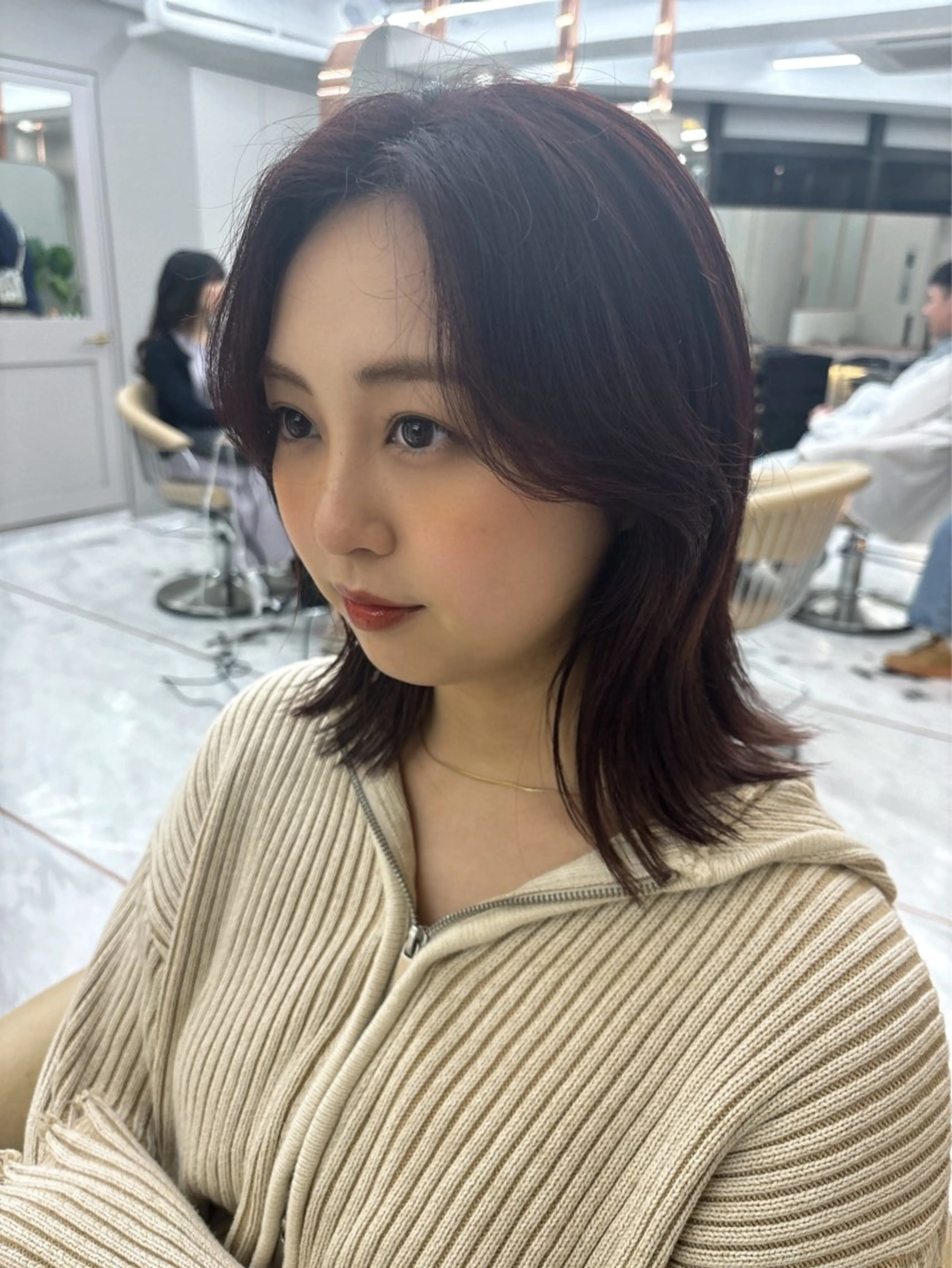 ミディアム 💖美髪矯正／透明感 カラー💖のぞみのヘアスタイル