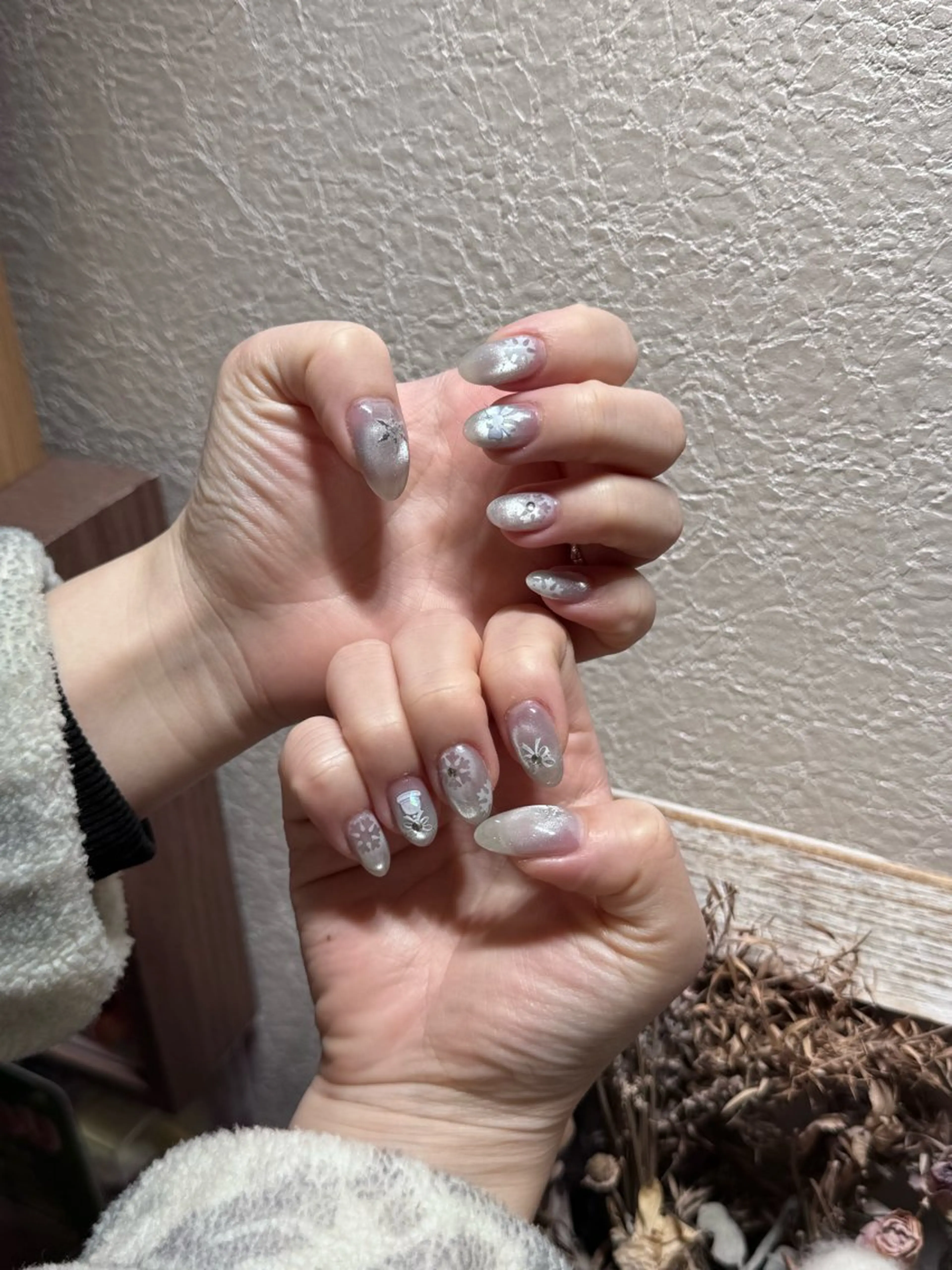 ネイル アートネイル フットネイル ジェルネイル ハート マグネットネイル Babarla Nailのネイルデザイン