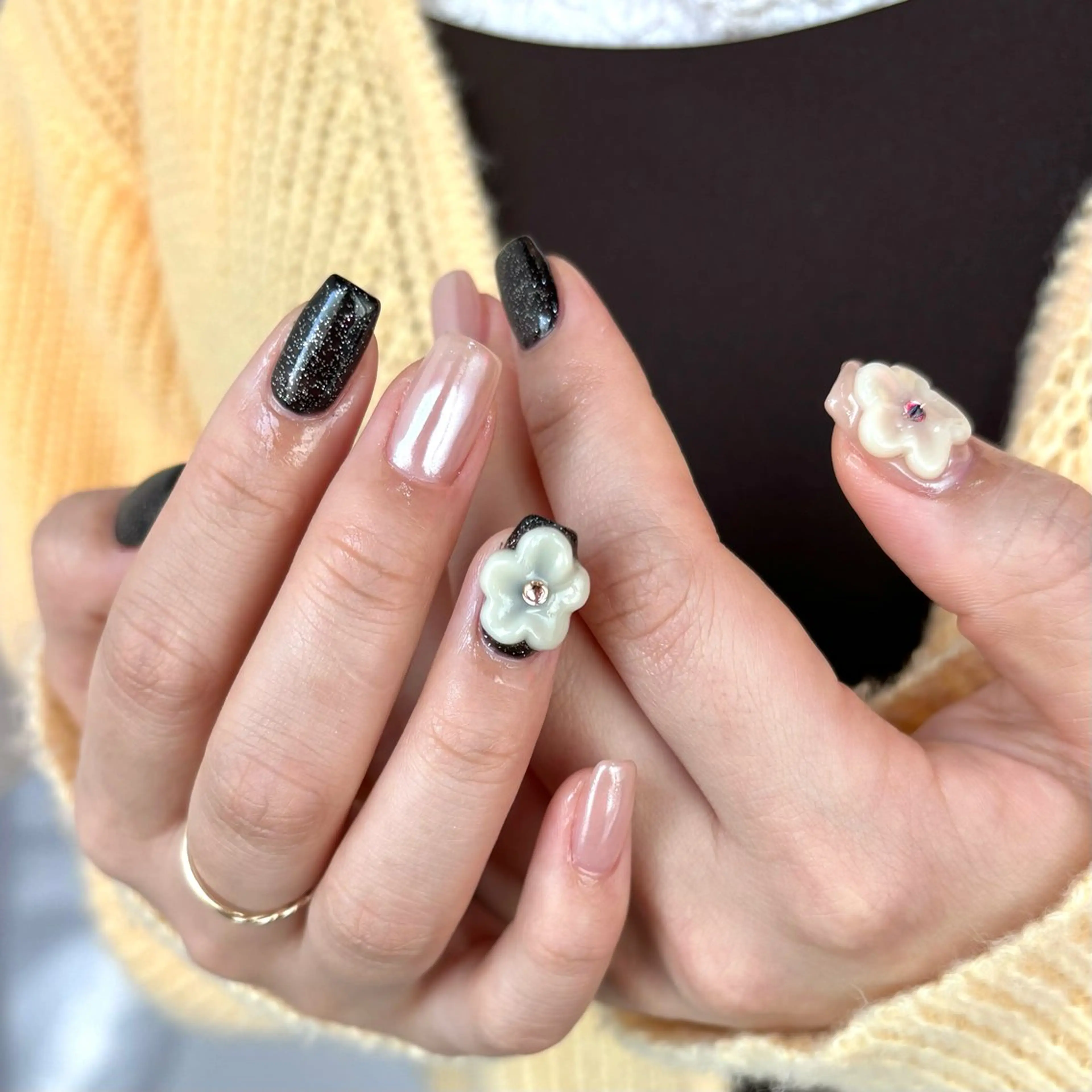 ネイル ぷっくりネイル ハンドネイル CLALA Makoのネイルデザイン