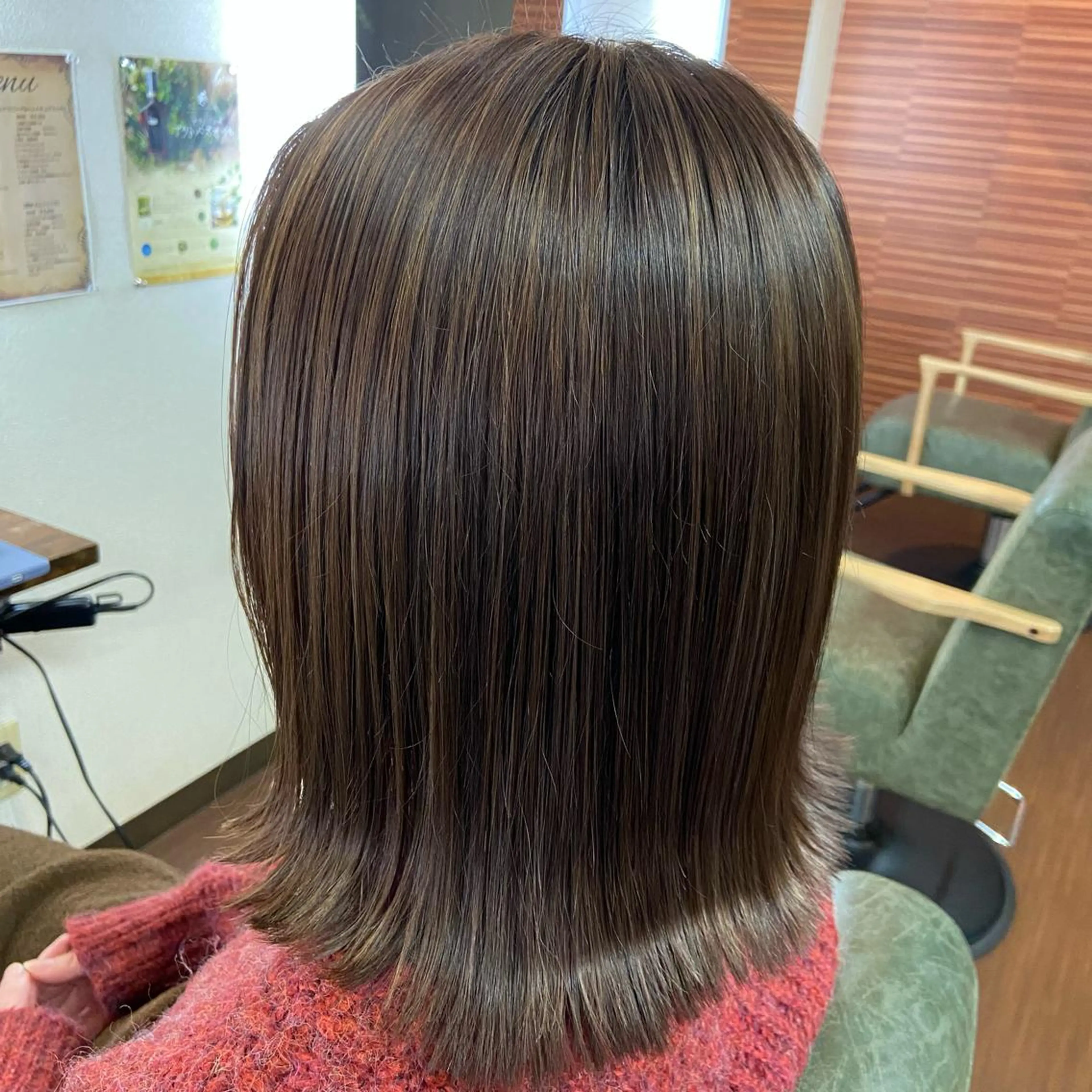 ミディアム カラー カット ヘアカラー トリートメント Glanzhair 🫧‪菊池柊真🫧のヘアスタイル