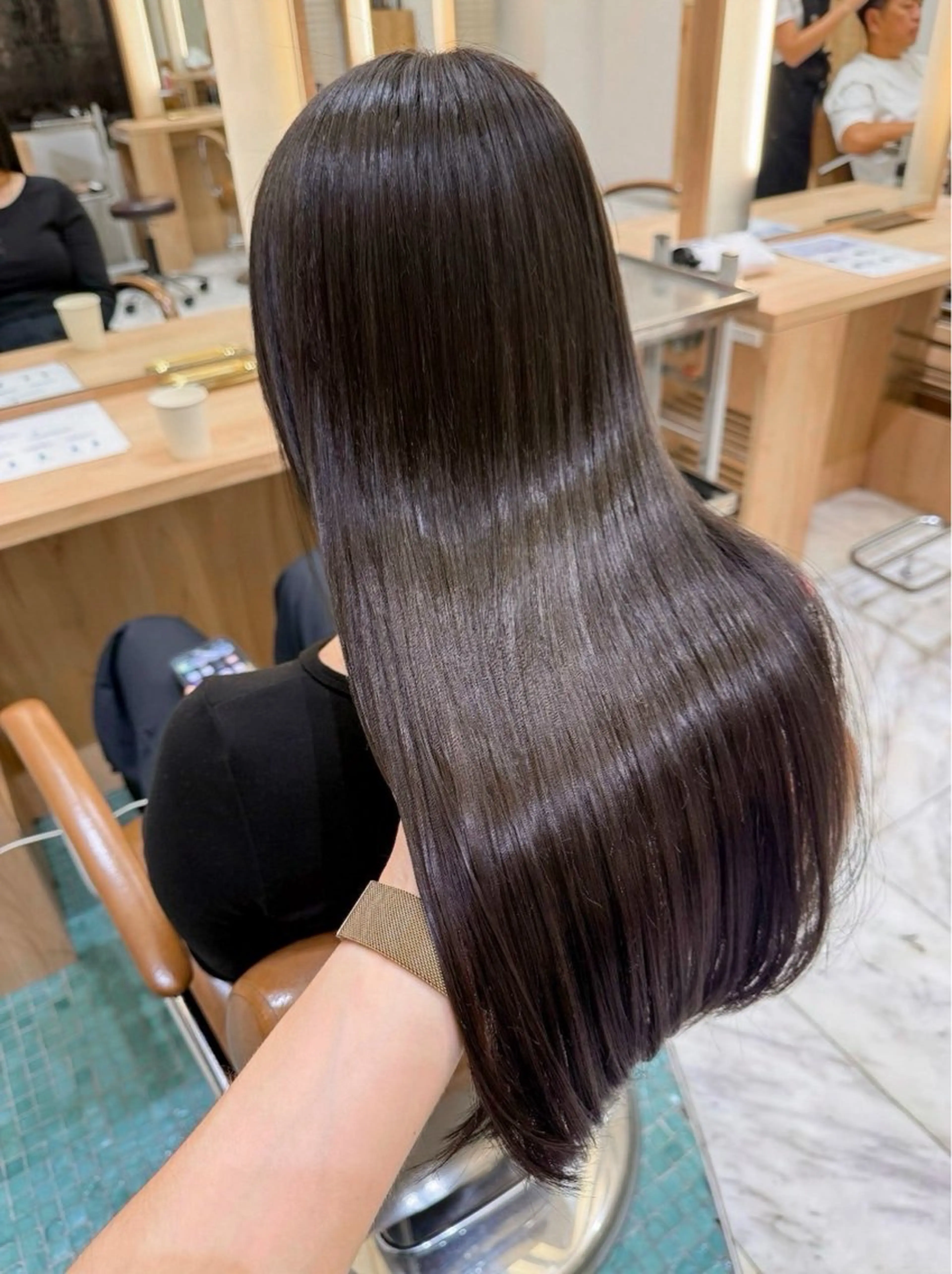 ロング ヘアカラー トリートメント ATENA所属・撮影モデル様募集 直樹のヘアスタイル