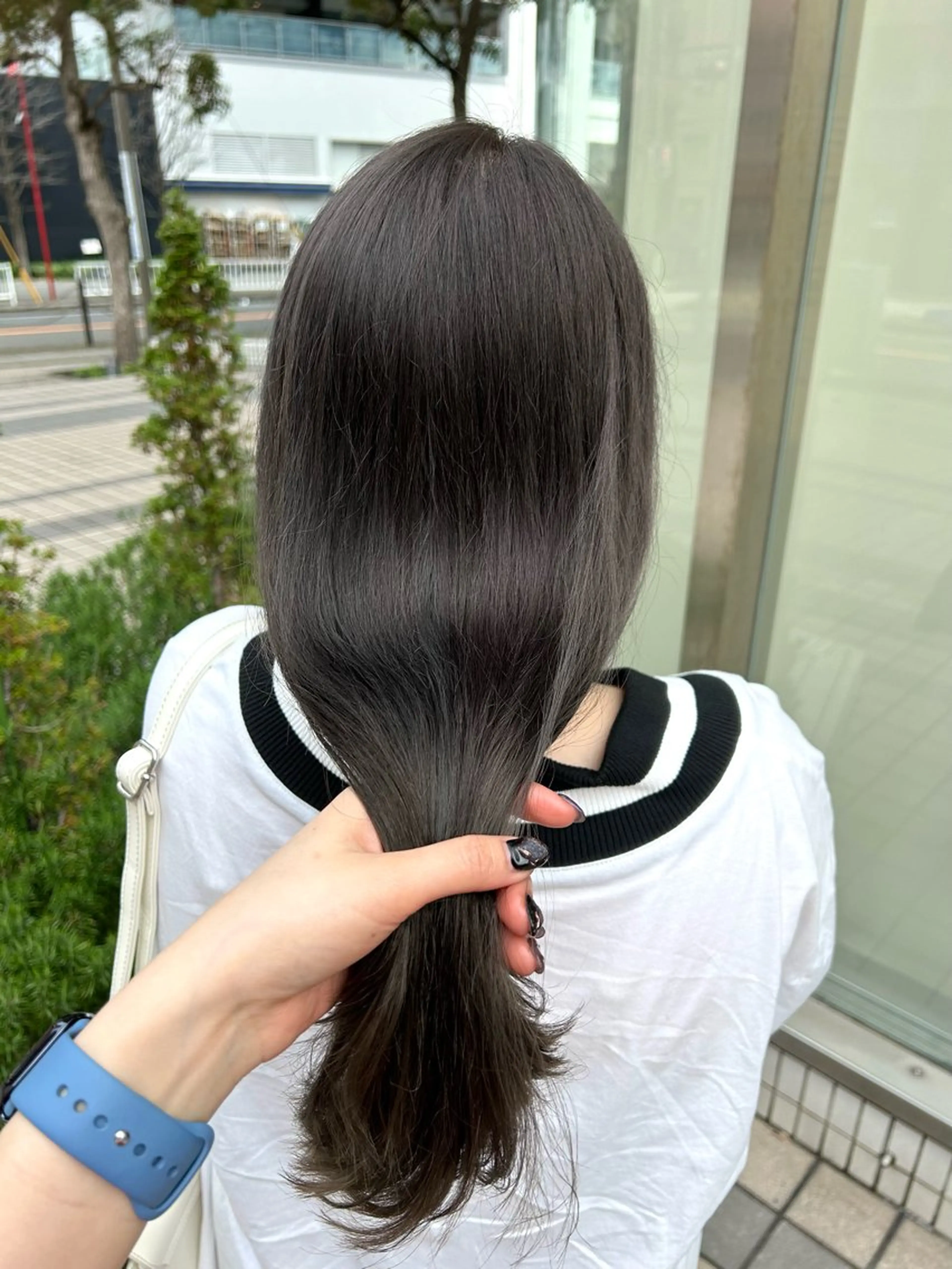 ロング カラー 透明感カラー グレージュ ヘアカラー トリートメント ヘアセット ショートカット/ ハイトーン🪼風香のヘアスタイル