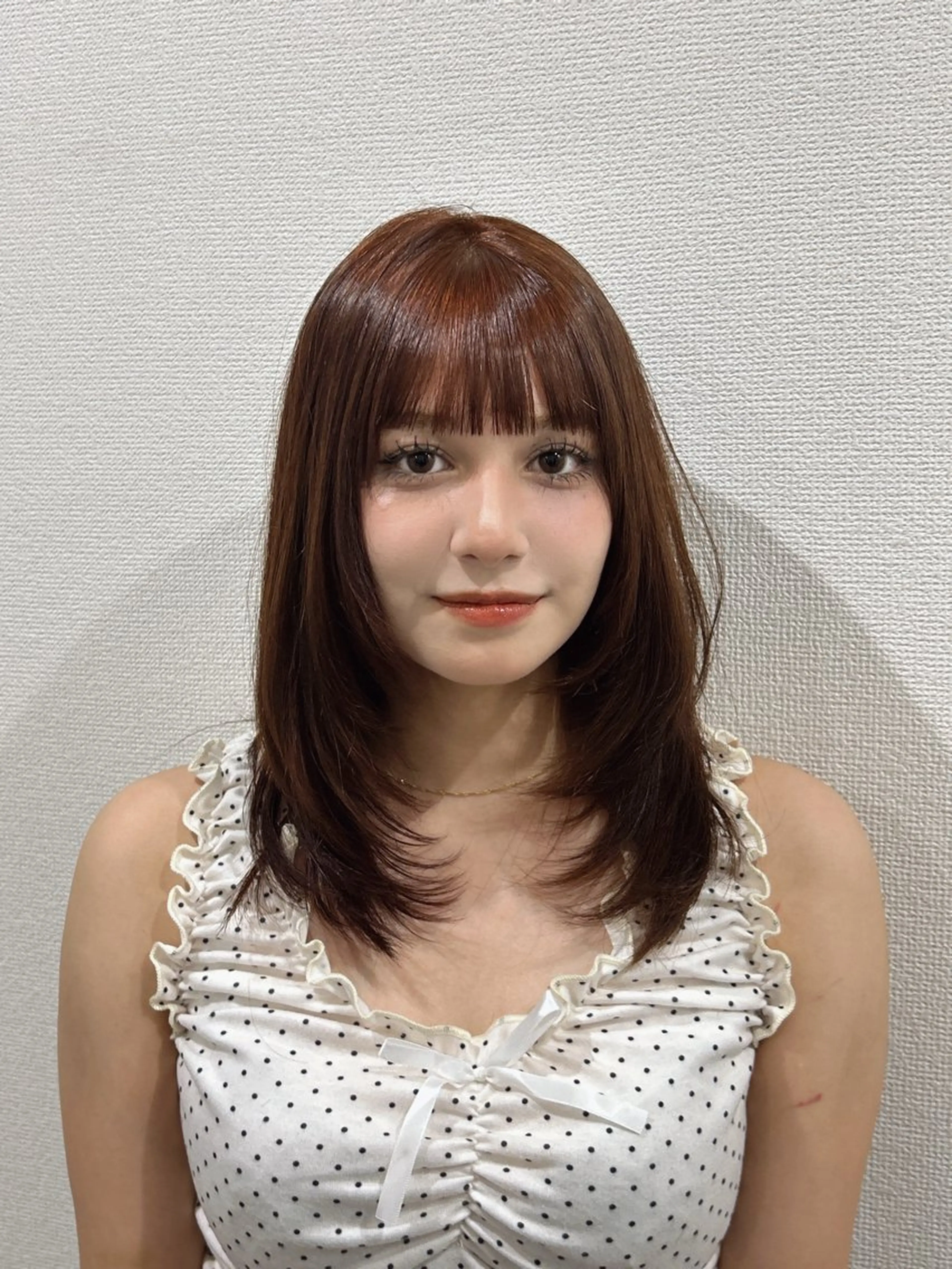 セミロング レイヤーカット カット SALOWIN 新宿三丁目me+所属・レイヤーカット/ボブ /髪質改善/ハルカのヘアスタイル