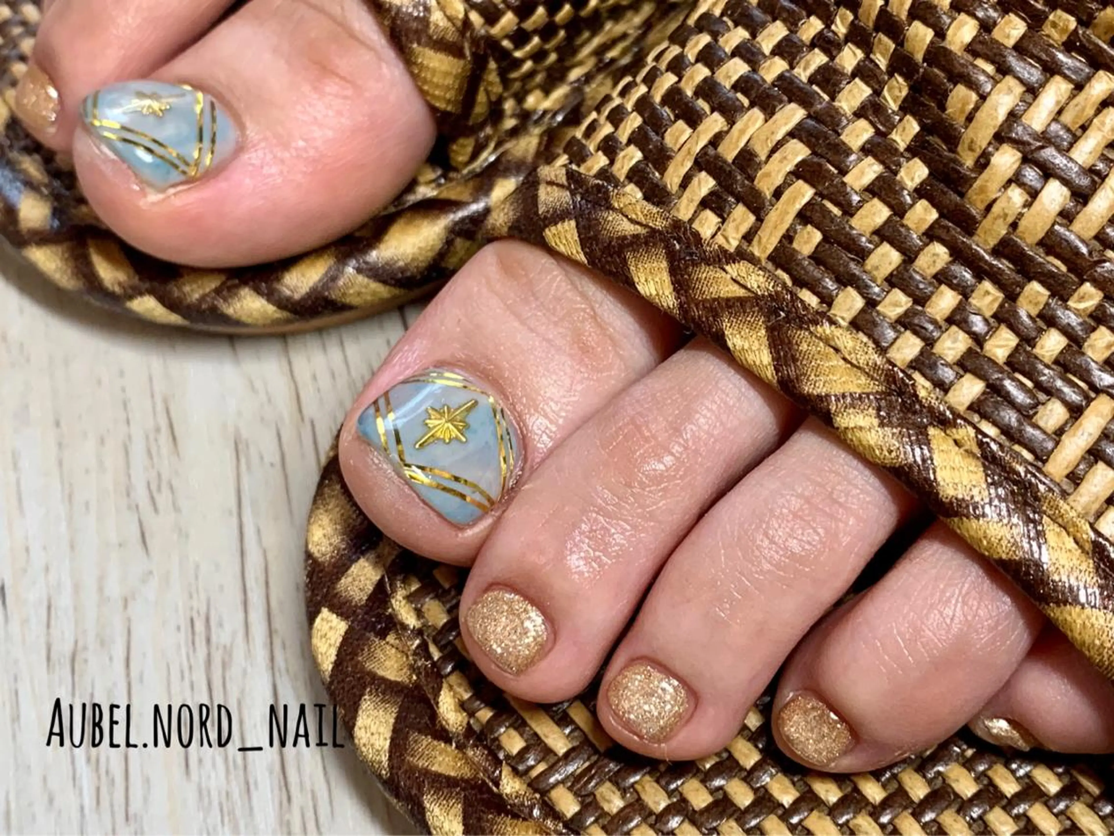 ネイル フットネイル Aubel.nord_nail所属・Aubel.nord オーベルノールのネイルデザイン