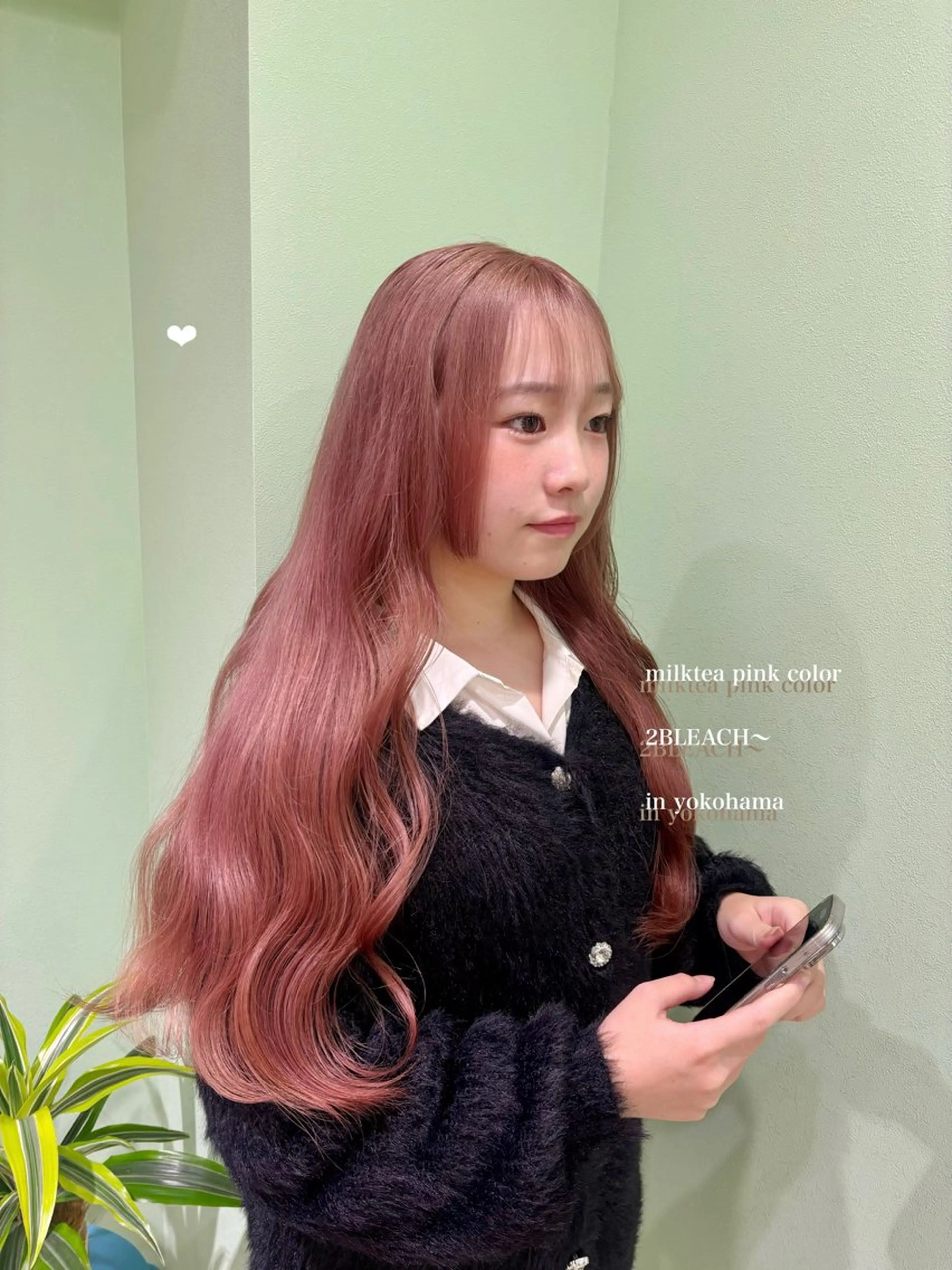 🫧🧁12月限定クーポン🫧🧁色落ちまで可愛いカラー!1回ケアブリーチ+カラー+お持ち帰りシャンプーset🫧🧴の写真