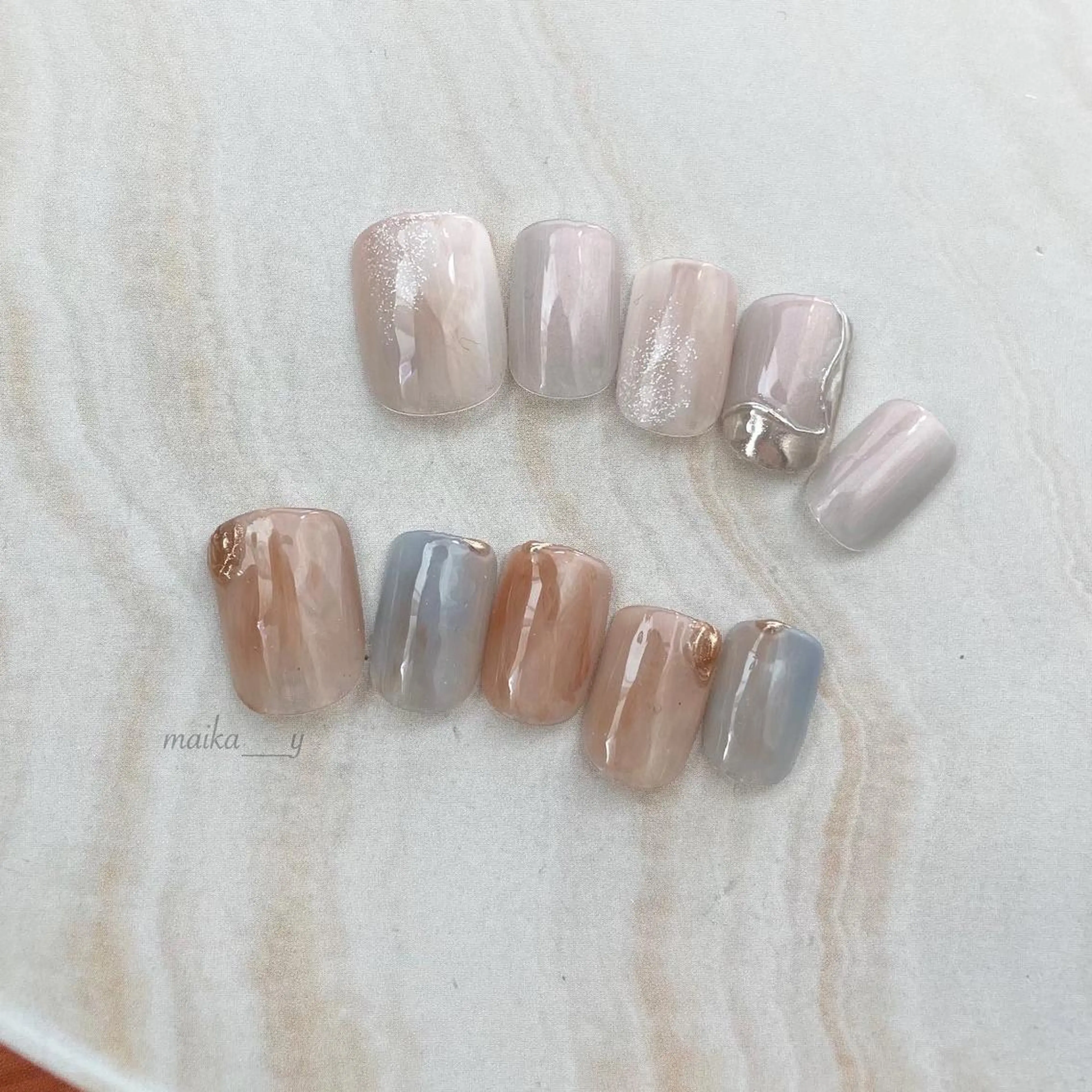 ネイル フレンチネイル ジェルネイル ニュアンスネイル パラジェル シンプルネイル cachette mのその他イメージ