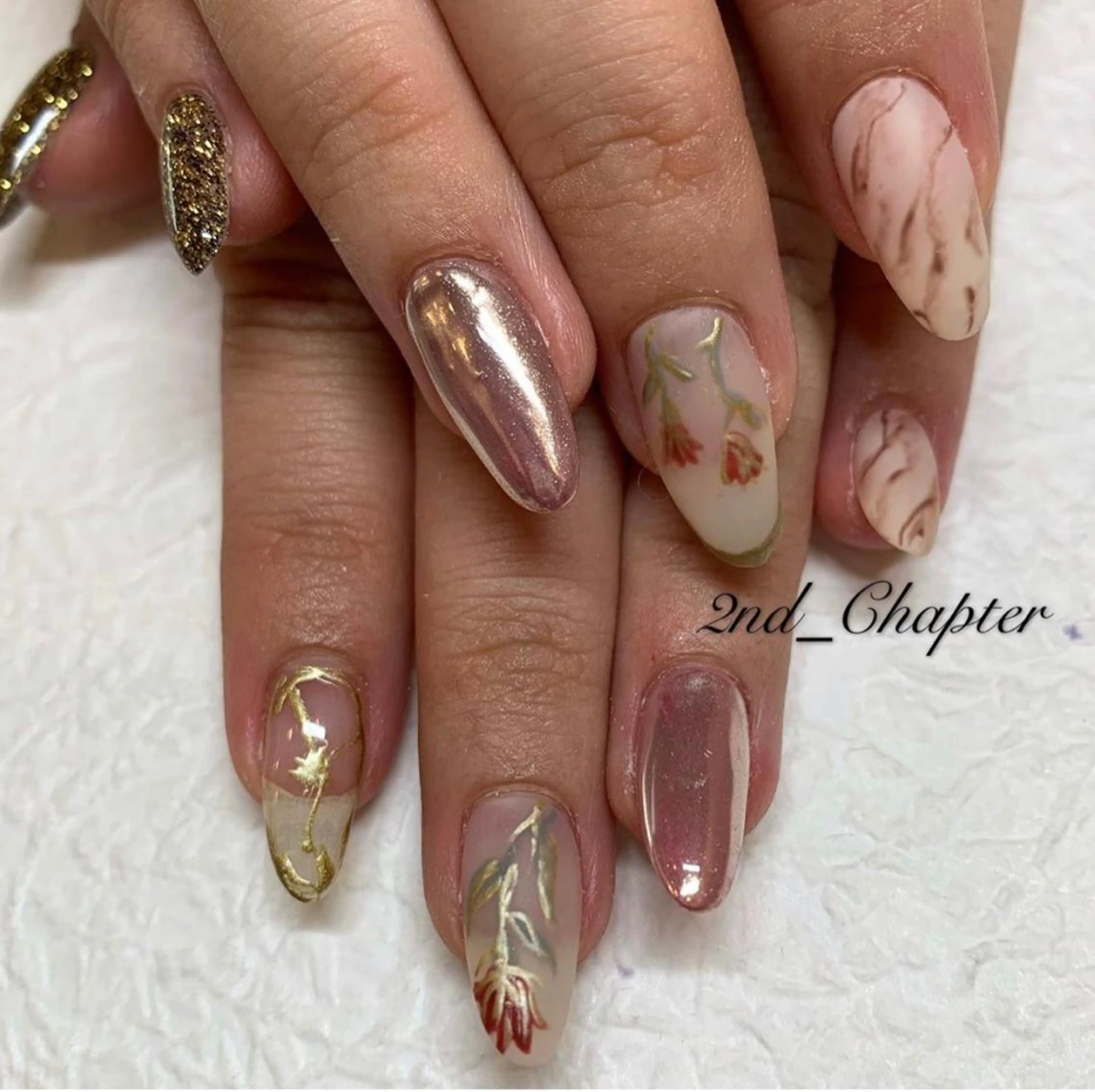 ネイル マットネイル ハンドネイル 2nd_Chapter所属・2nd_ Chapterのネイルデザイン