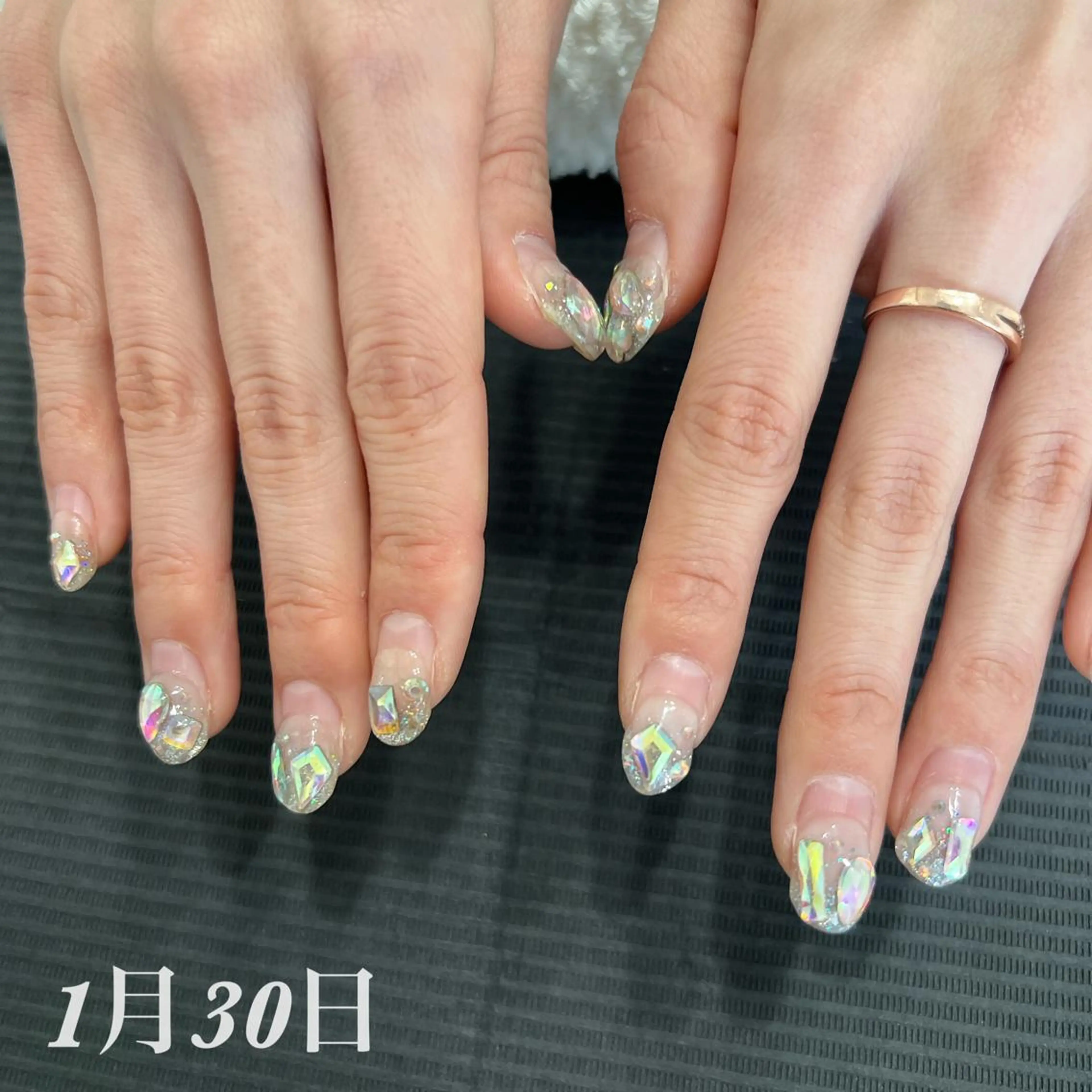 ネイル ジェルネイル パラジェル ハンドネイル peaberry nailのネイルデザイン