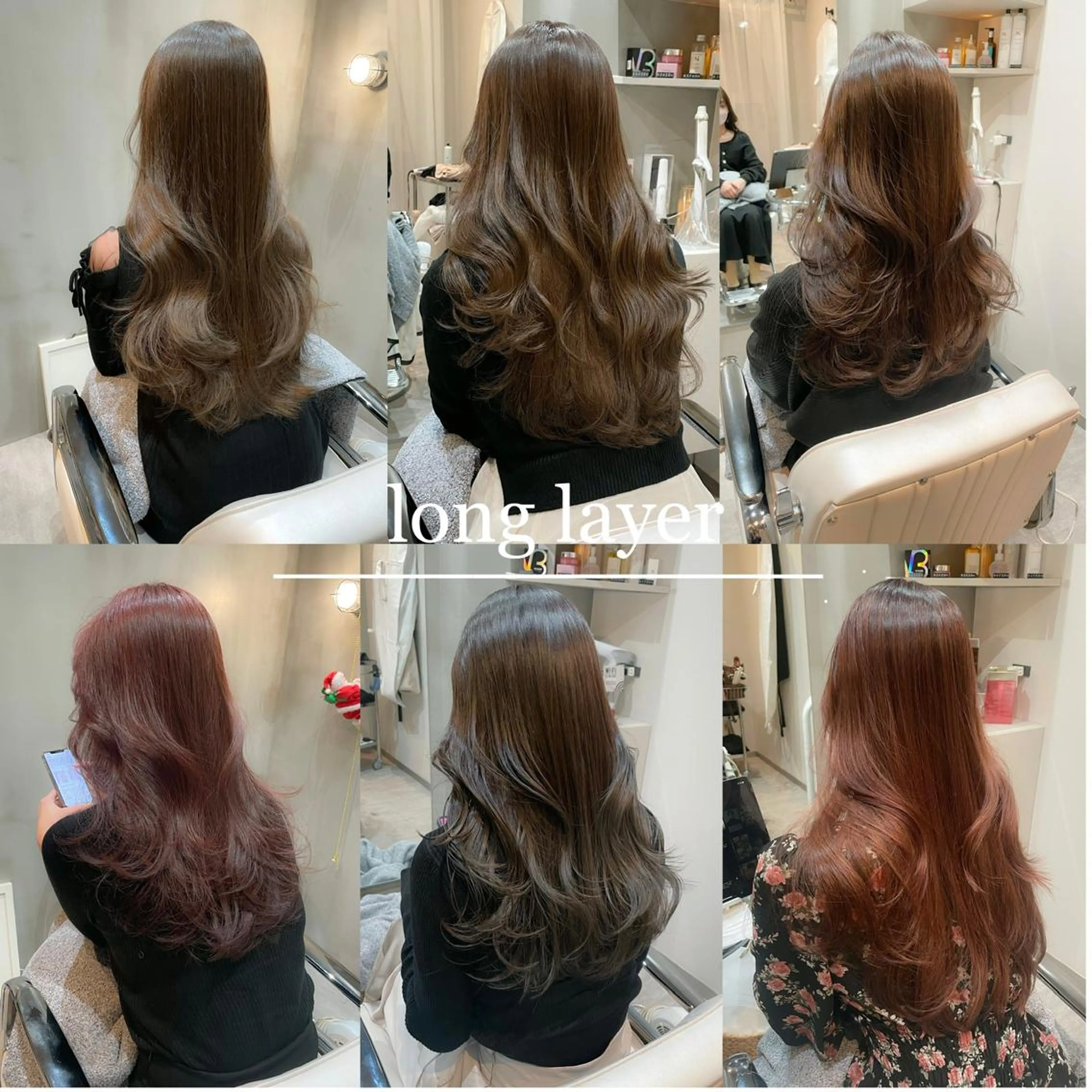 ロング ロングレイヤー くびれヘア 韓国風ヘア レイヤーカット ロング 縮毛矯正 トリートメント LOMA🇰🇷 銀座のヘアスタイル