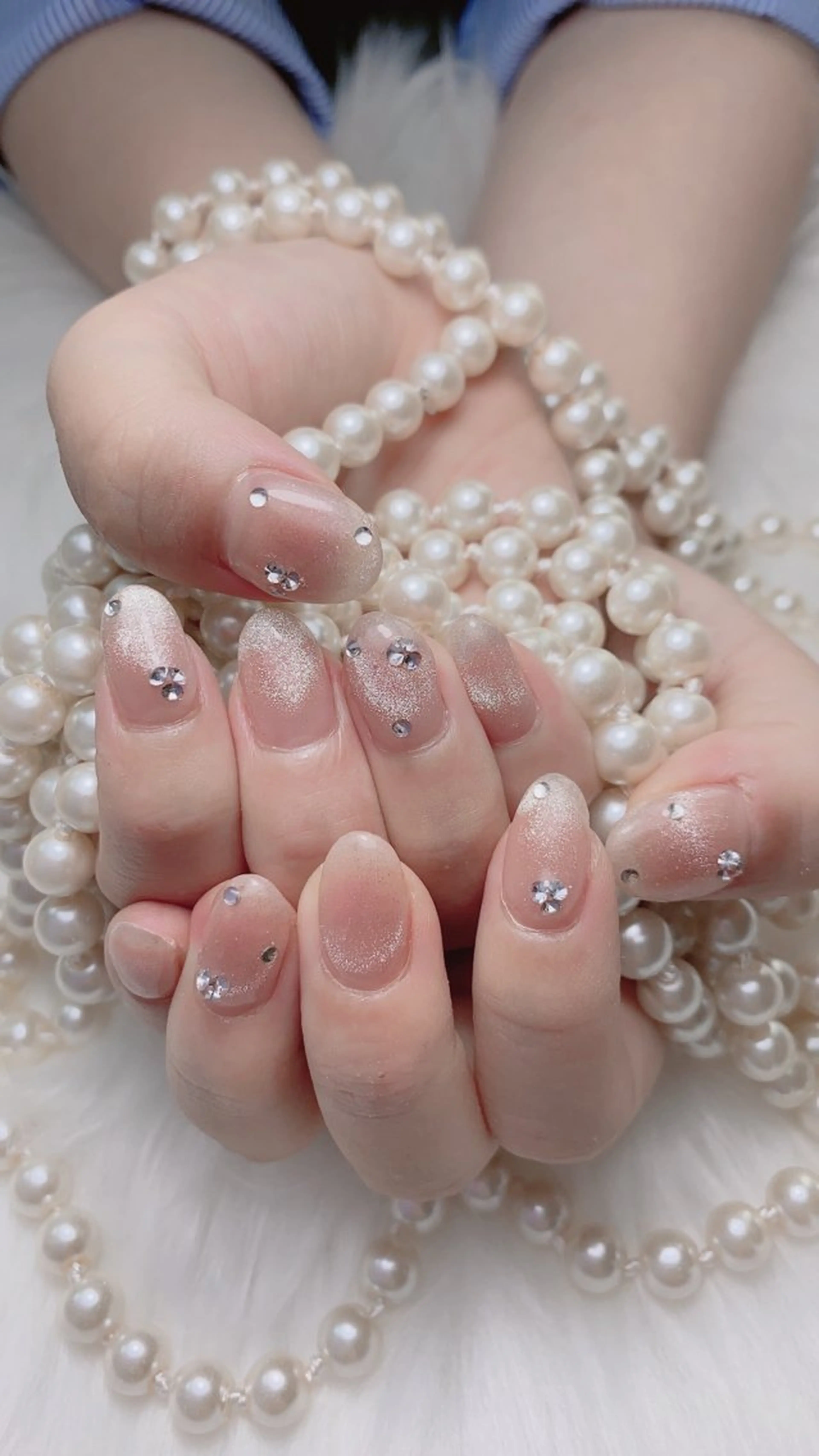 ネイル ハンドネイル オーシャン スカルプネイルサロンのネイルデザイン