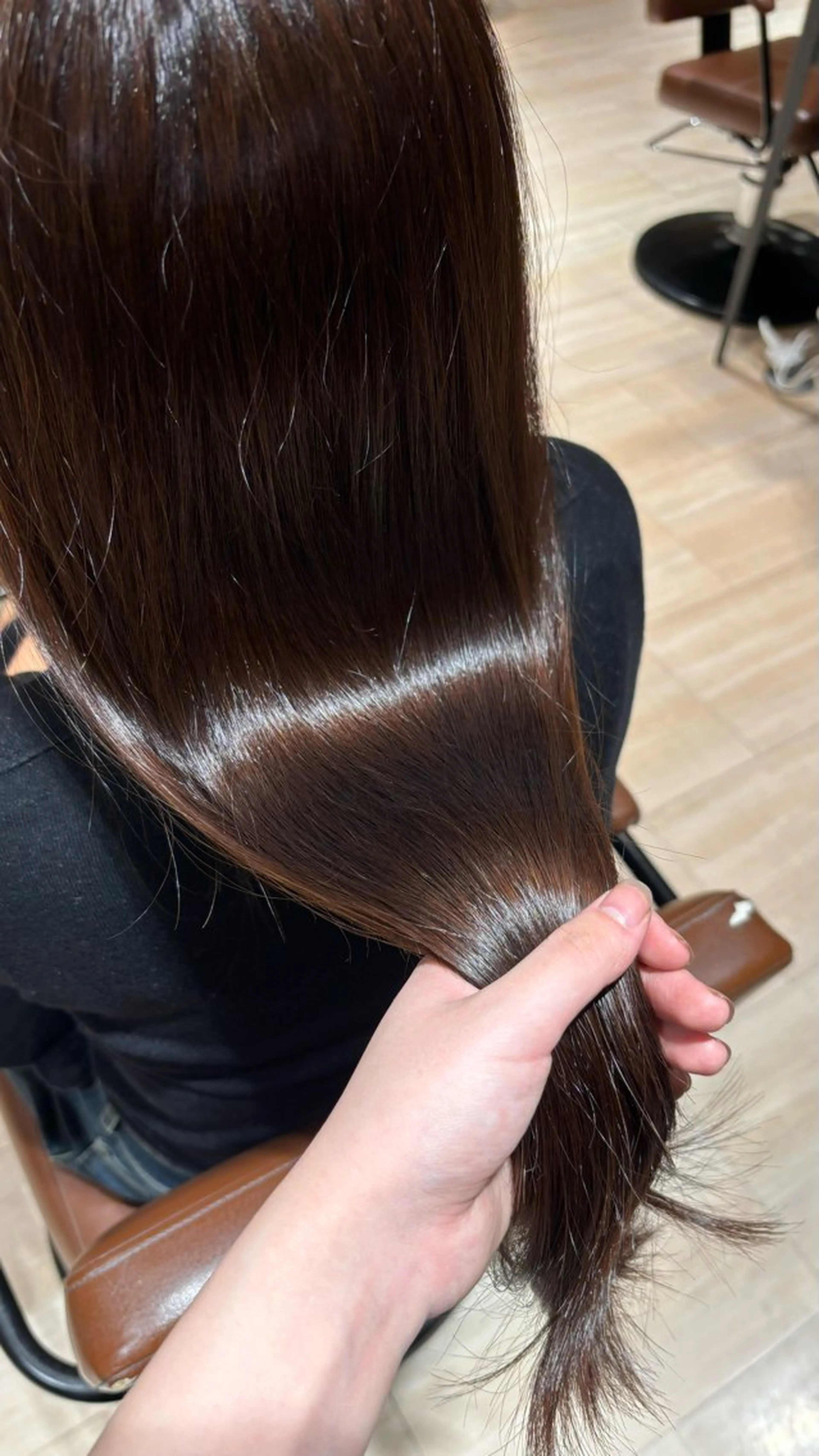 ロング カラー seri💜艶カラー 💖ヘアアレンジのヘアスタイル