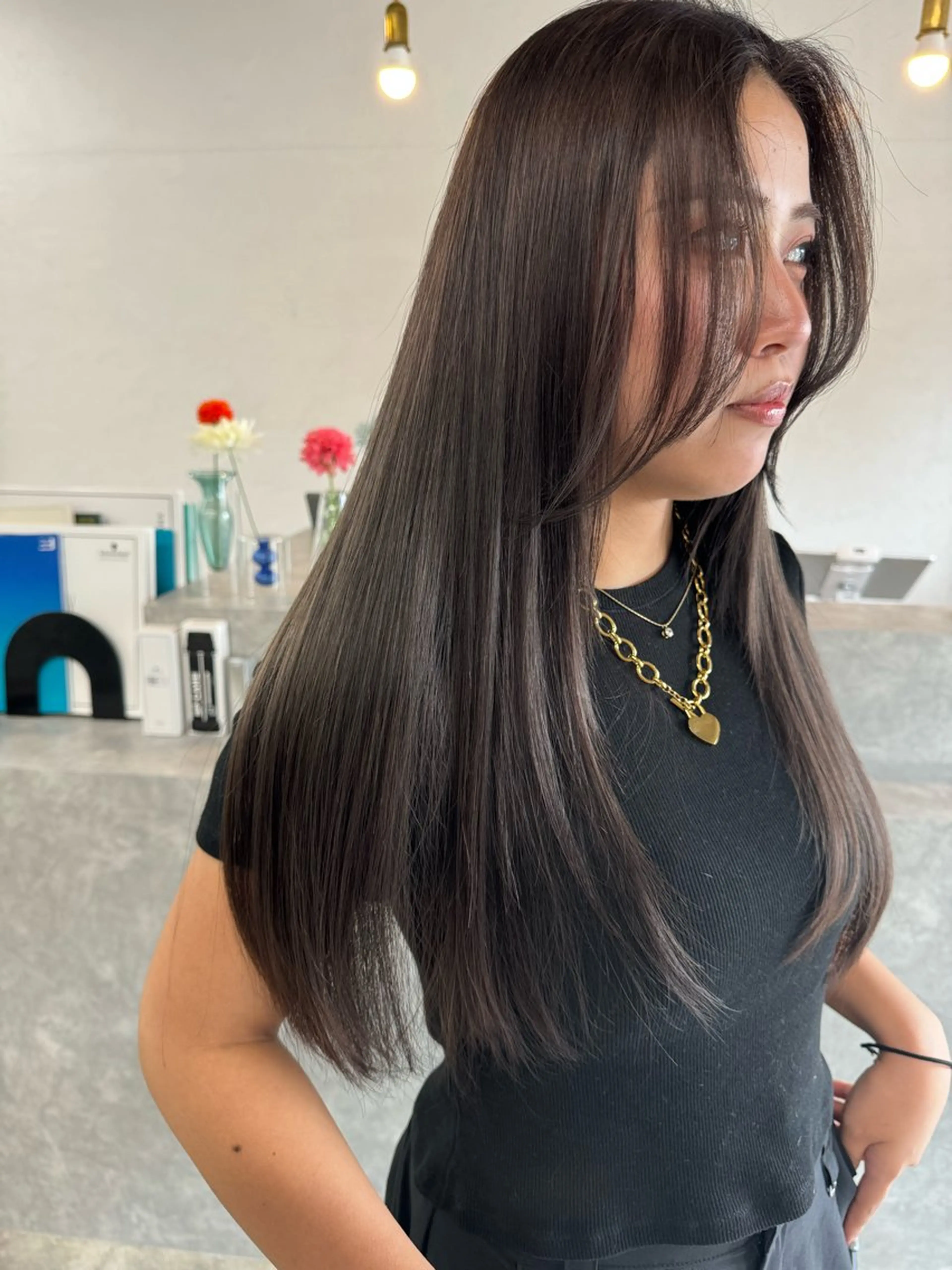 ロング ヘアカラー トリートメント 艶カラー🫧 MOMOYOのヘアスタイル