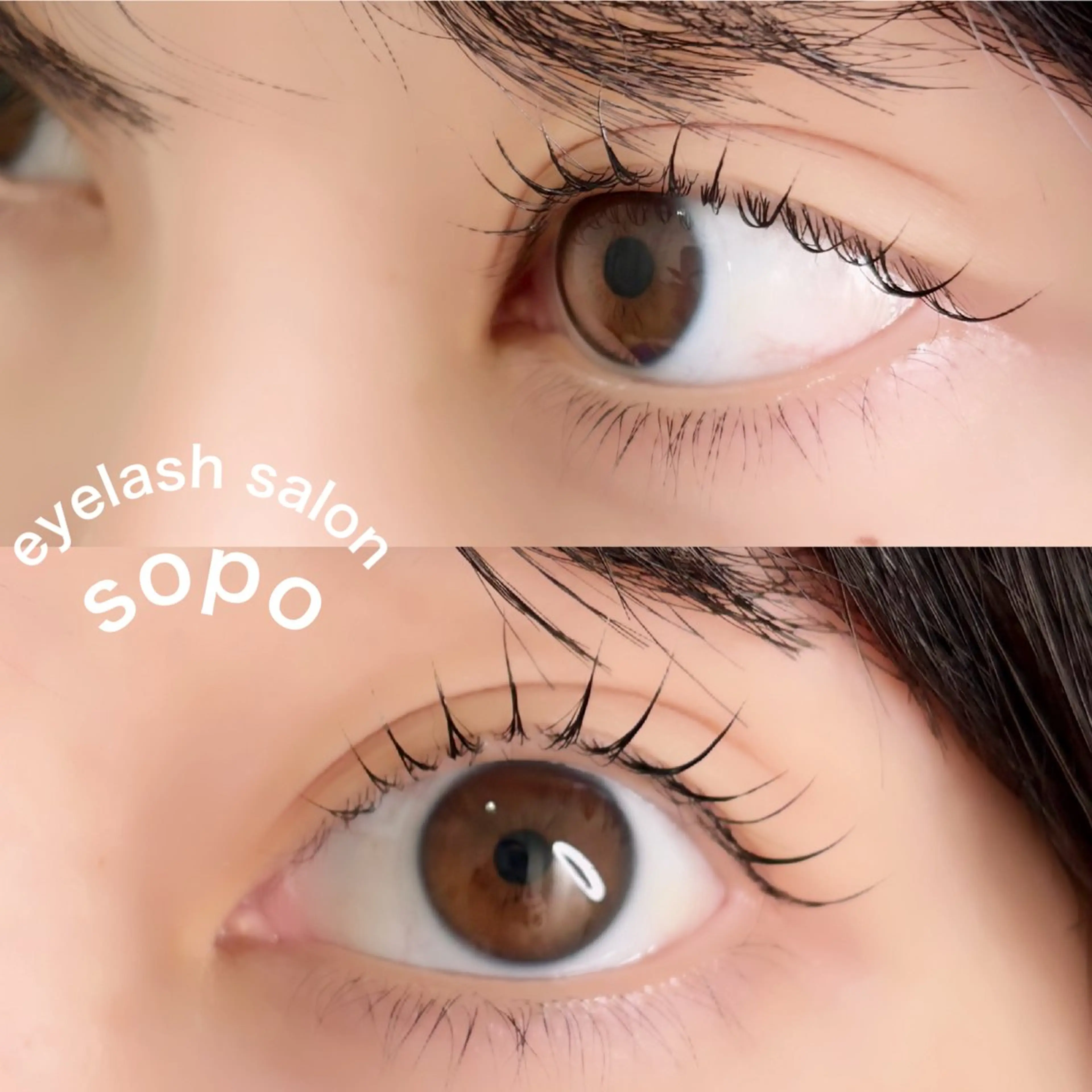 マツエク・マツパ フラットラッシュ パリジェンヌラッシュリフト セーブル 一重×まつ毛パーマ ボリュームラッシュ eyelash salon sopo所属・sopo 山口のマツエク・マツパデザイン