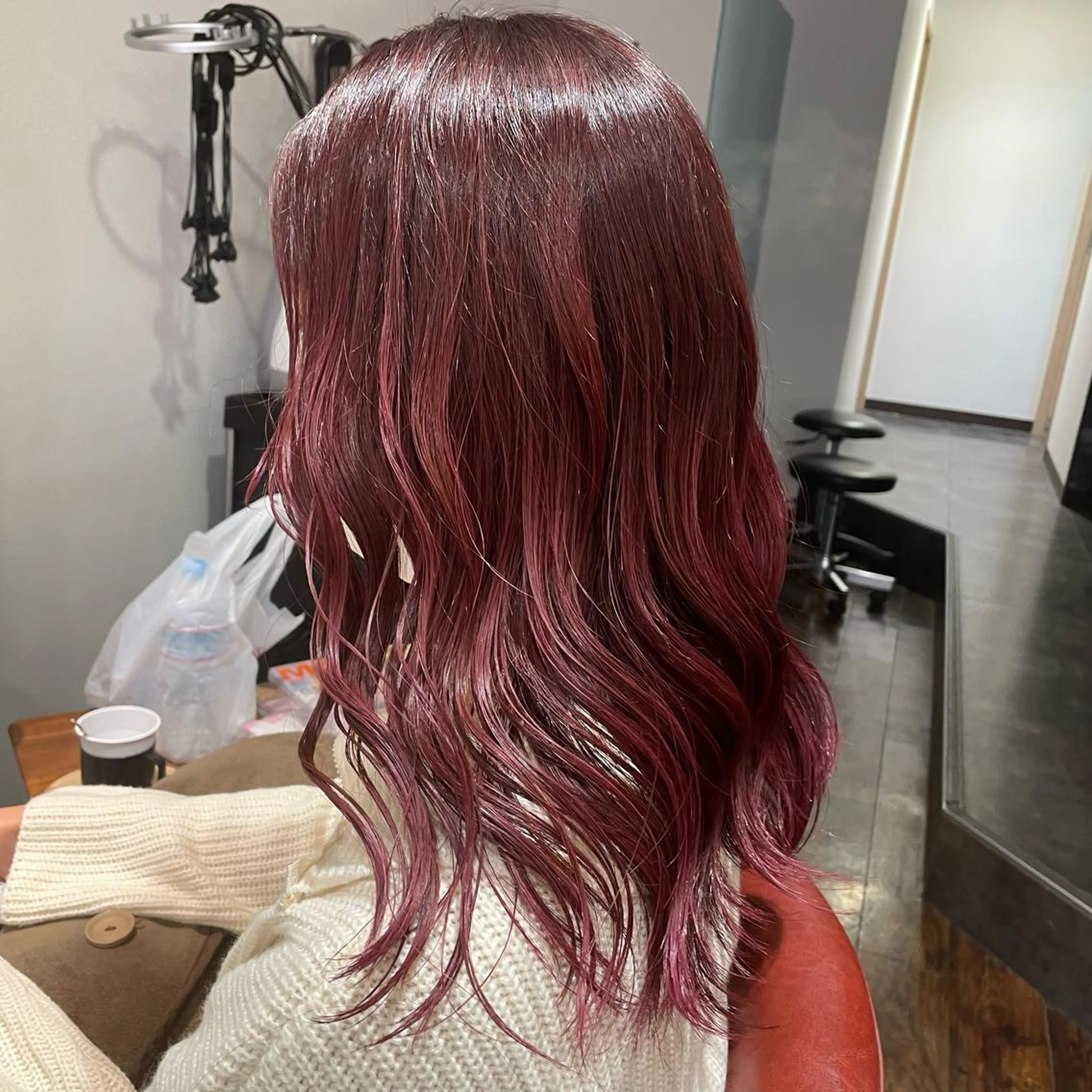 セミロング カラー ローズカラー ヘアカラー Wataru 外国人風カラー💎のヘアスタイル