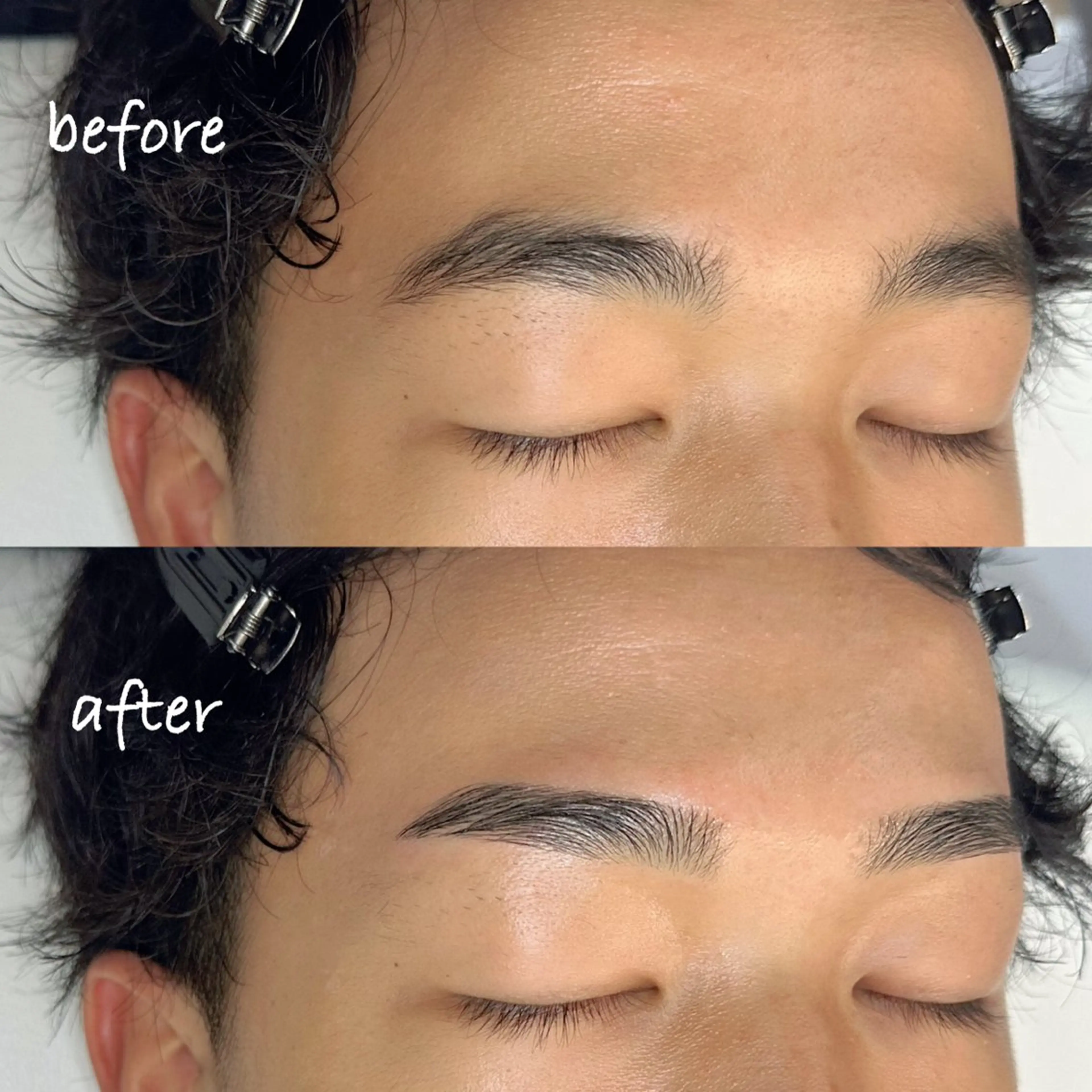 メンズ アイブロウ メンズアイブロウ ワックス脱毛 眉カット その他(アイブロウ) WHITE EYE 芦屋店所属・WHITE  EYE mao🤍🏹のマツエク・マツパデザイン