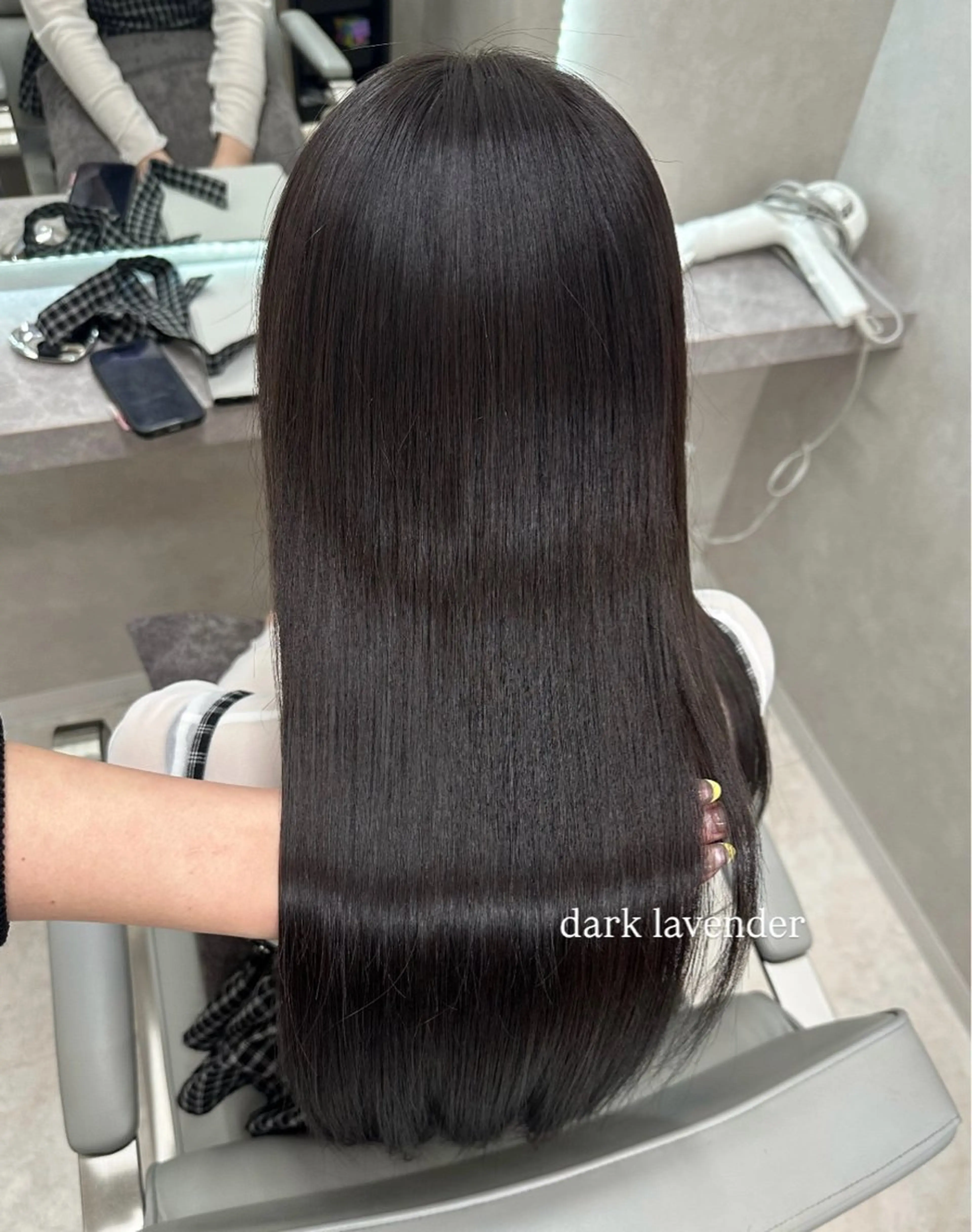 ロング カラー ラベンダーカラー 髪質改善 トリートメント カット ヘアカラー トリートメント 韓国ｽﾀｲﾙ🩶/ ﾚｲﾔｰ/ayanaのヘアスタイル