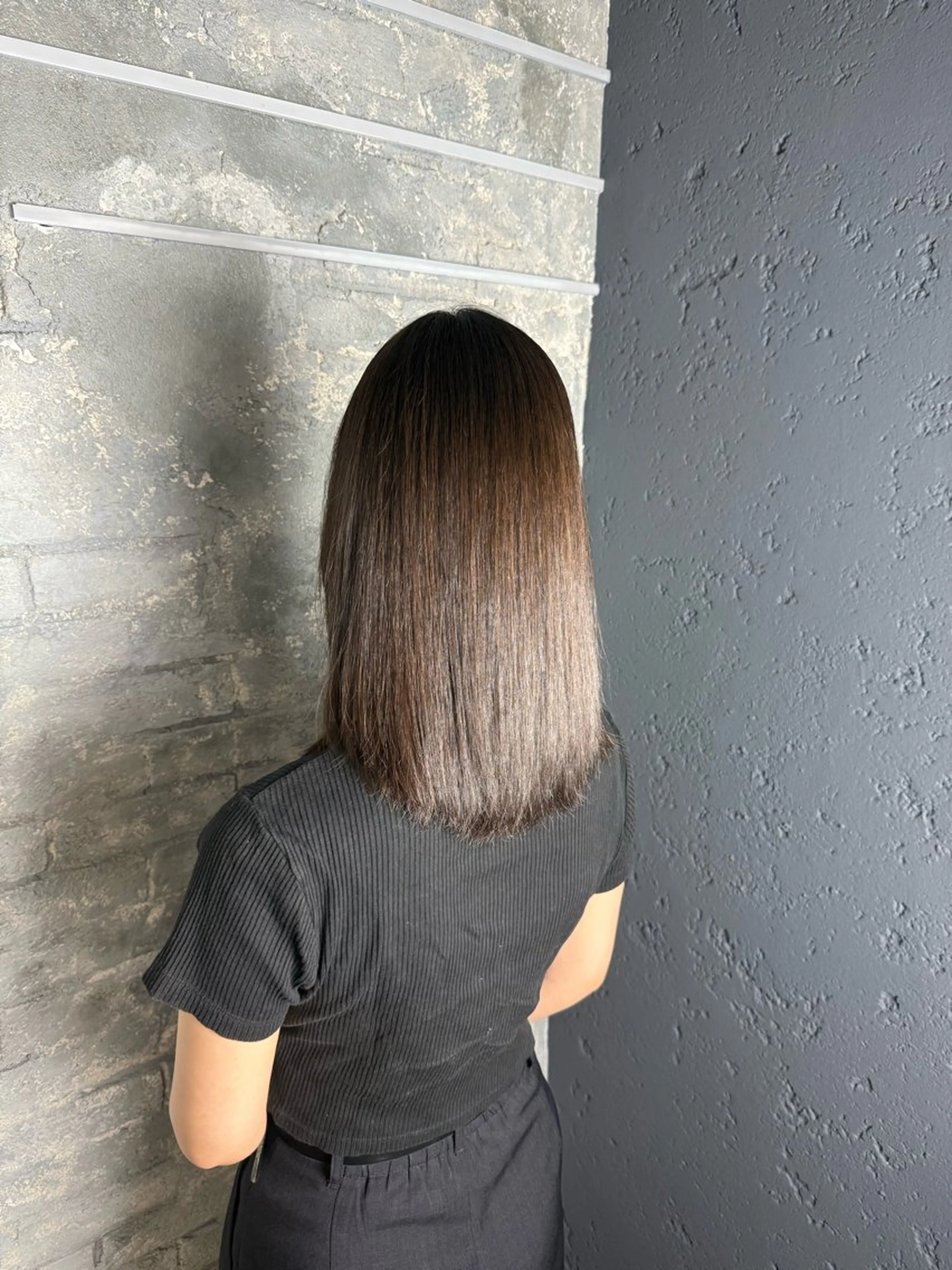 セミロング 縮毛矯正 prize Iris池袋東口所属・モデル募集 🫧采夏のヘアスタイル