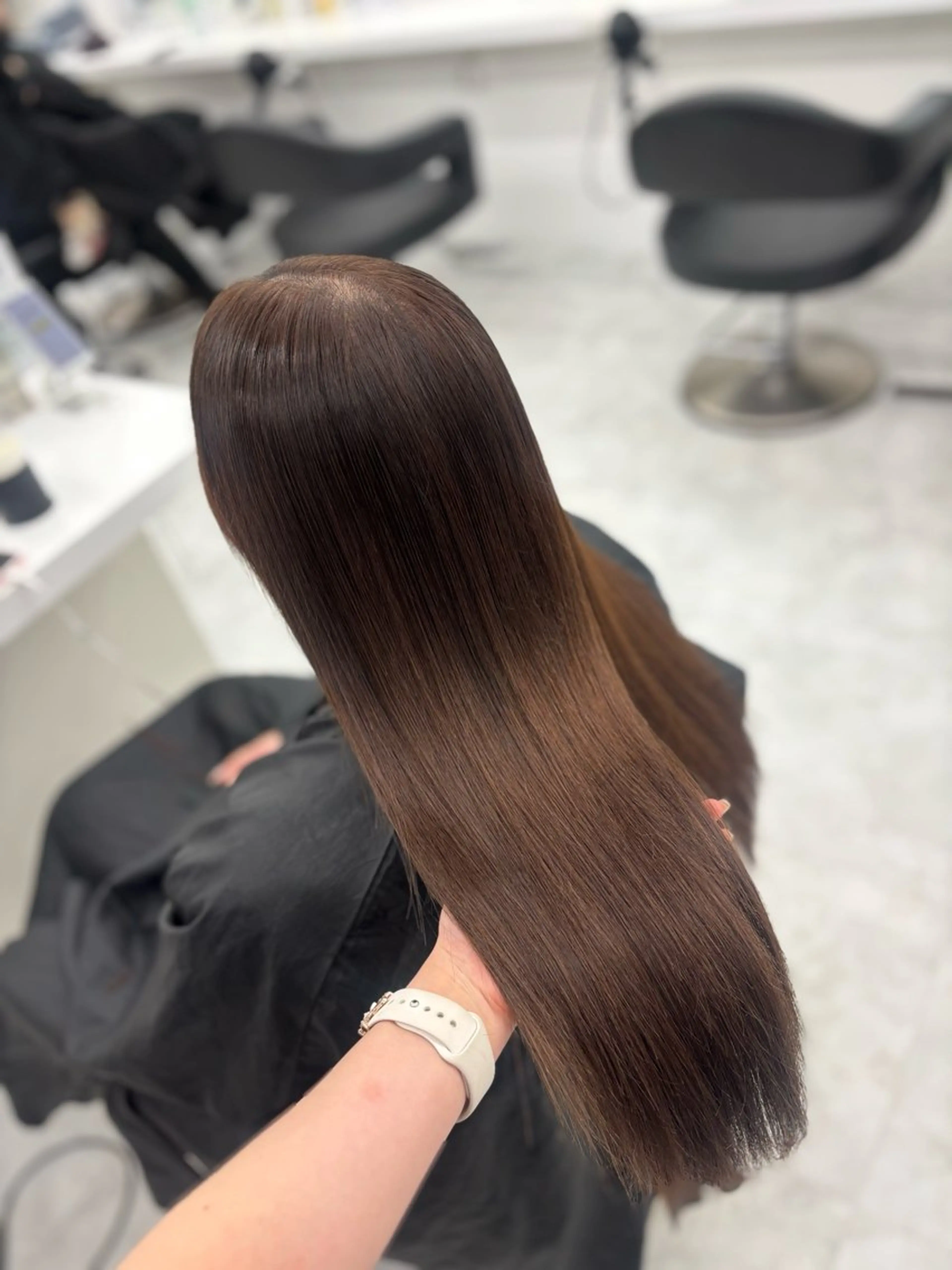 ロング カラー カット ヘアカラー 縮毛矯正 🤍レイヤー/顔周り 暖色hirari🤍のヘアスタイル