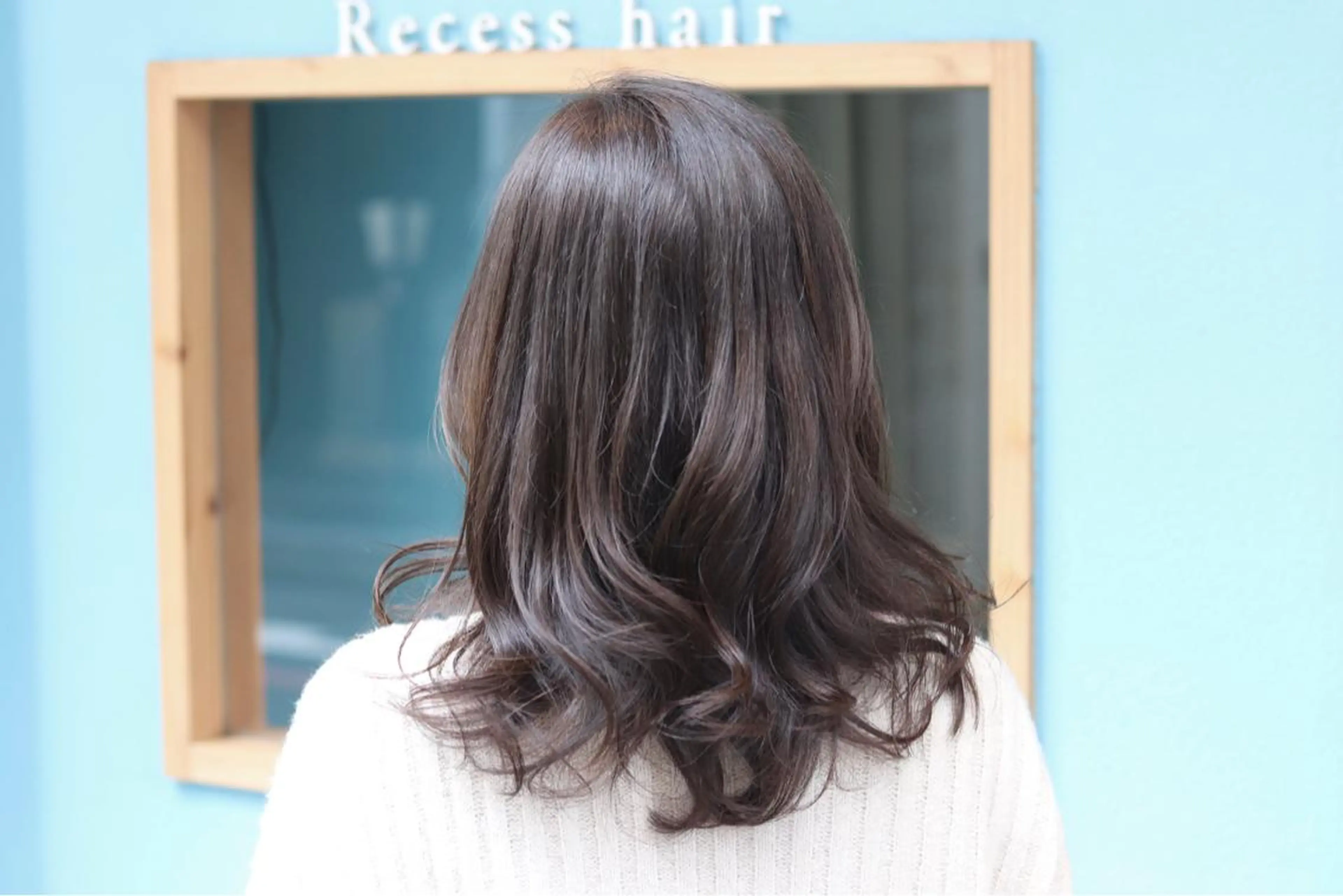 セミロング カラー Recess hair所属・川内 政人のヘアスタイル