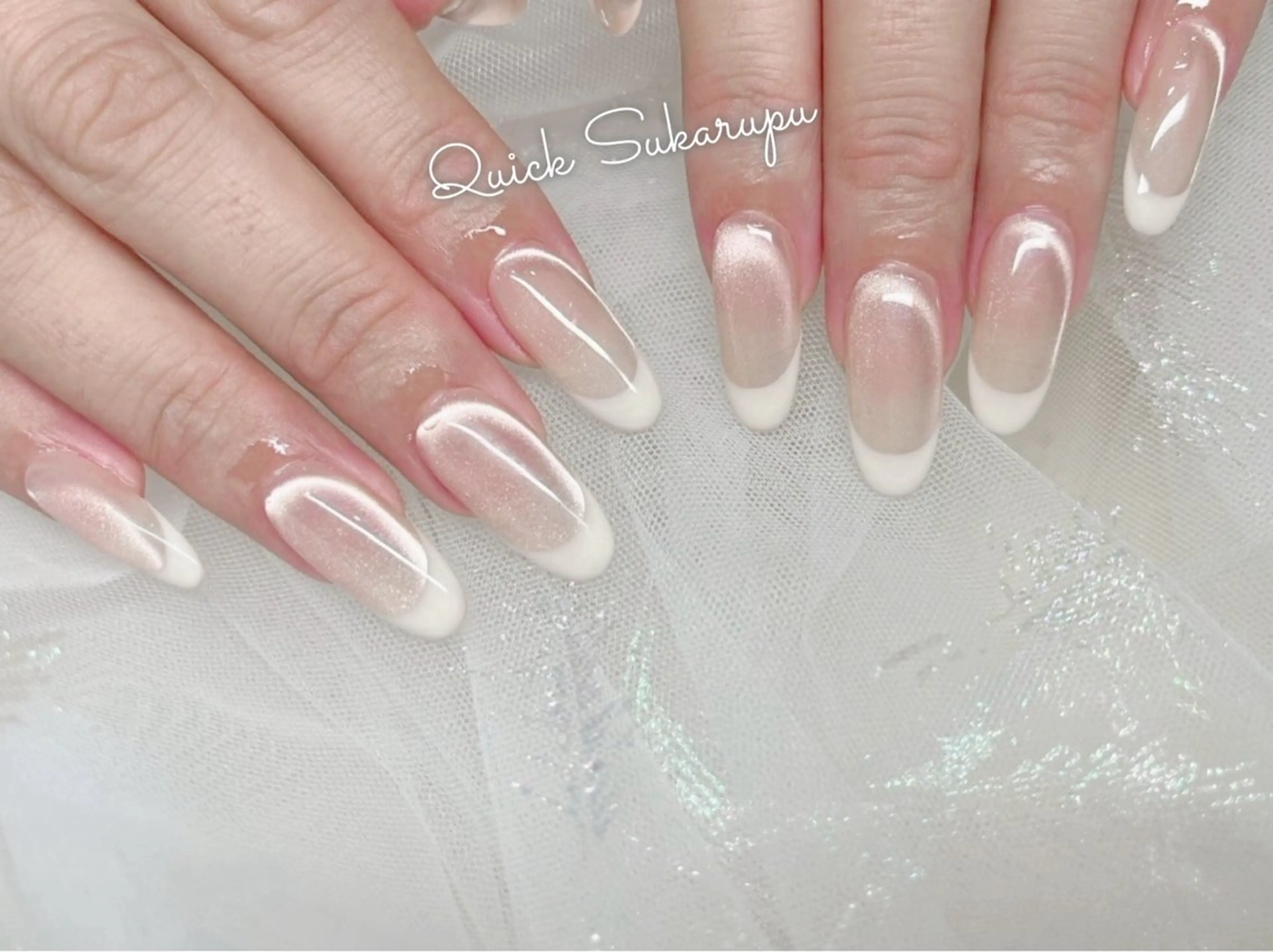 ミディアム ハンドネイル Quick Sukarupu 高田馬場店所属・Quick Sukarupuのネイルデザイン