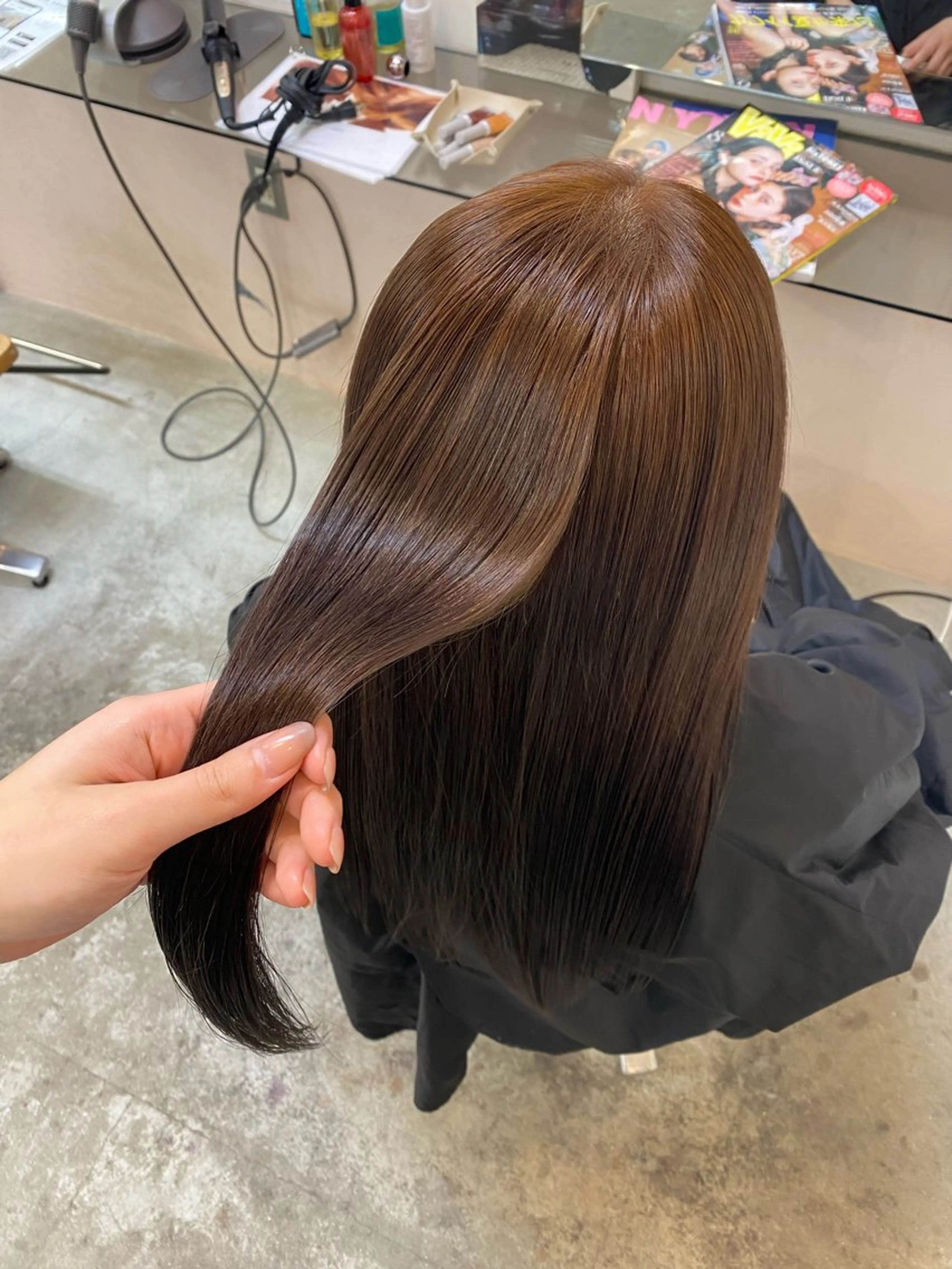 ロング トリートメント yuumi／透明感 クリーミーカラー♪のヘアスタイル