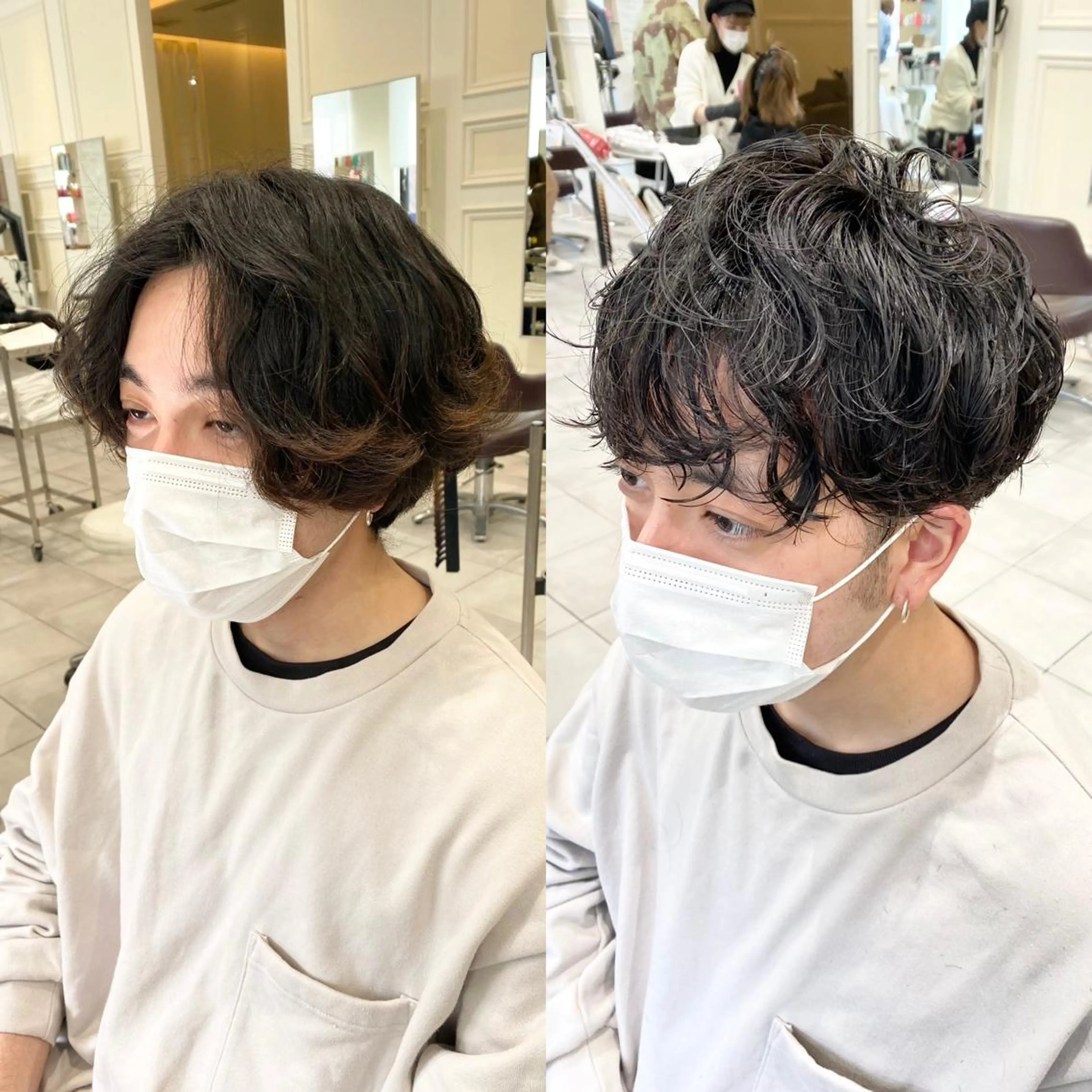 ショート メンズ アッシュ 暗髪透明感カラー/ インナー/小島良太のヘアスタイル