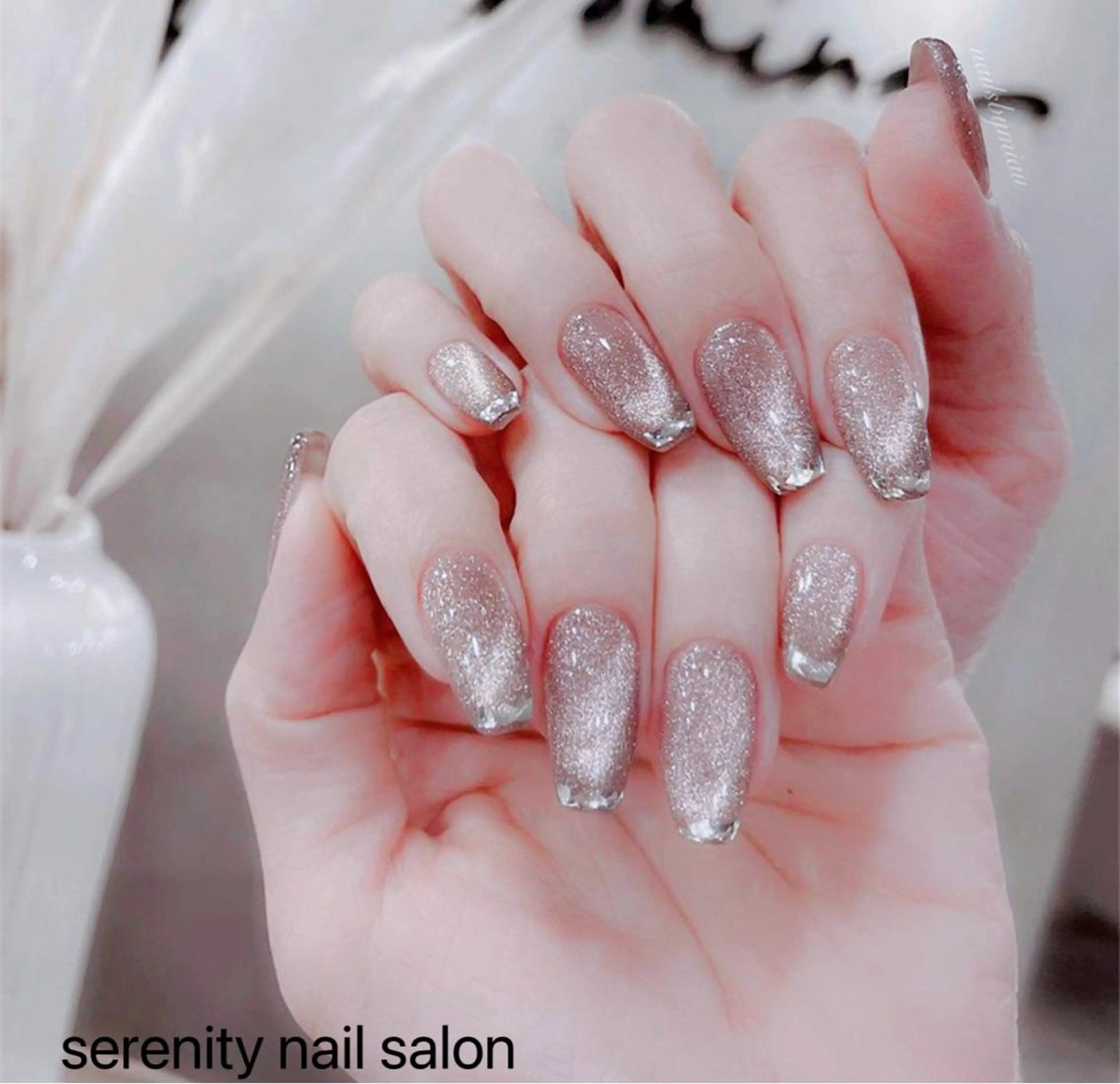 ネイル ハンドネイル ハンドケア ✨Serenity ワンホンネイルのネイルデザイン