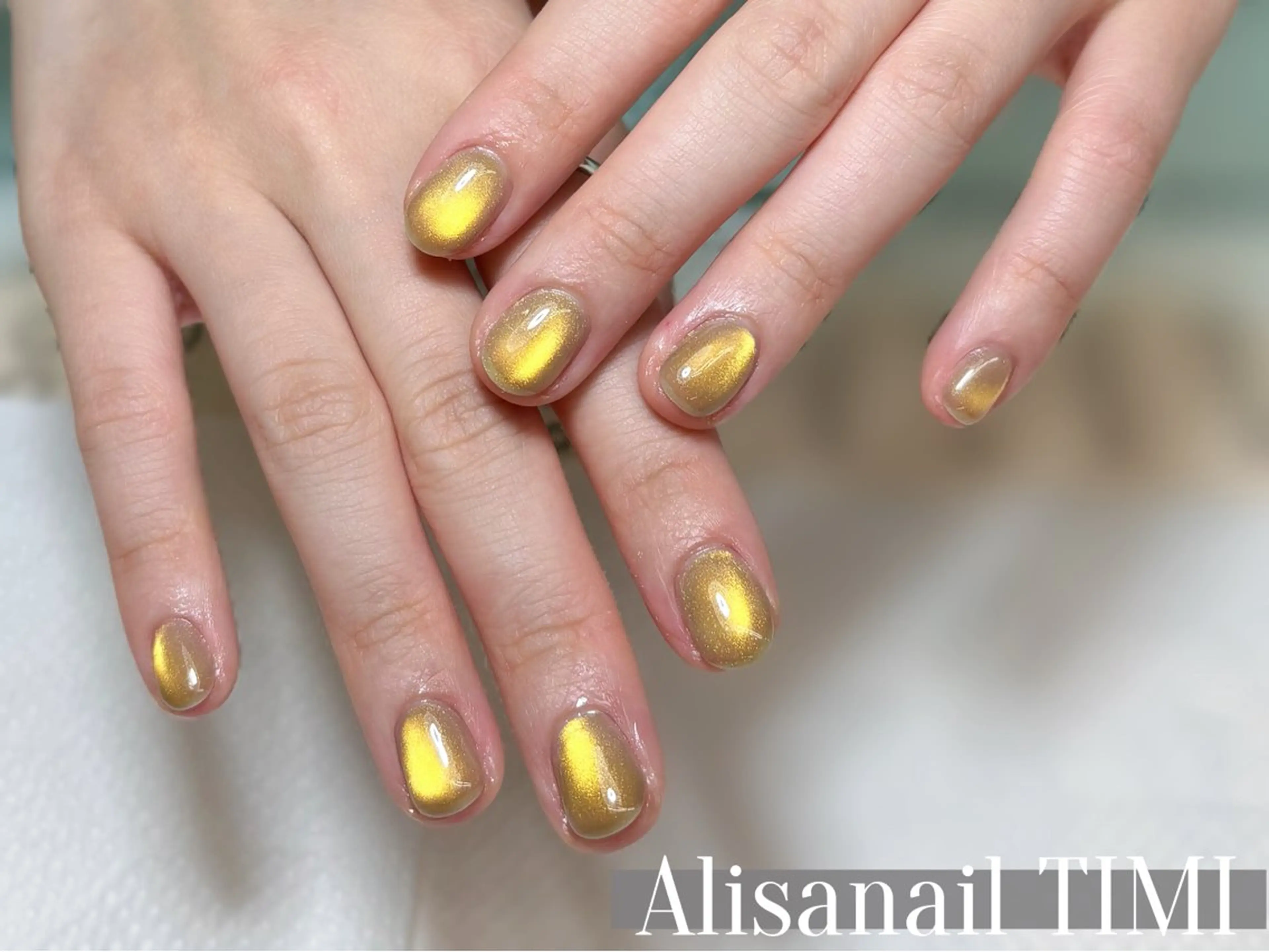 ネイル マグネットネイル マグネットワンカラー ワンカラーネイル ハンドネイル Alisa nail Timiのネイルデザイン