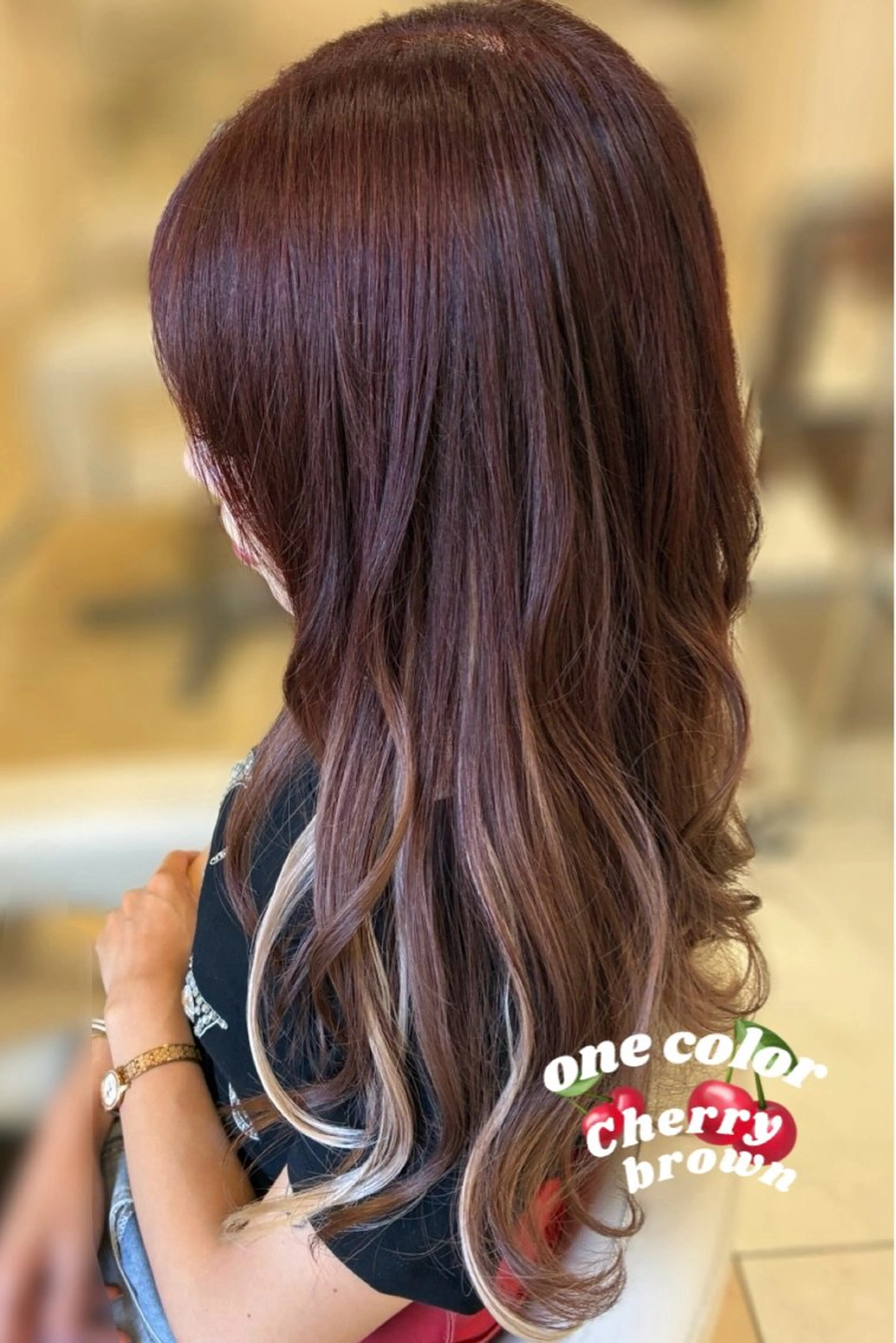 カラー グラデーションカラー ヘアカラー 小野寺 愛のヘアスタイル
