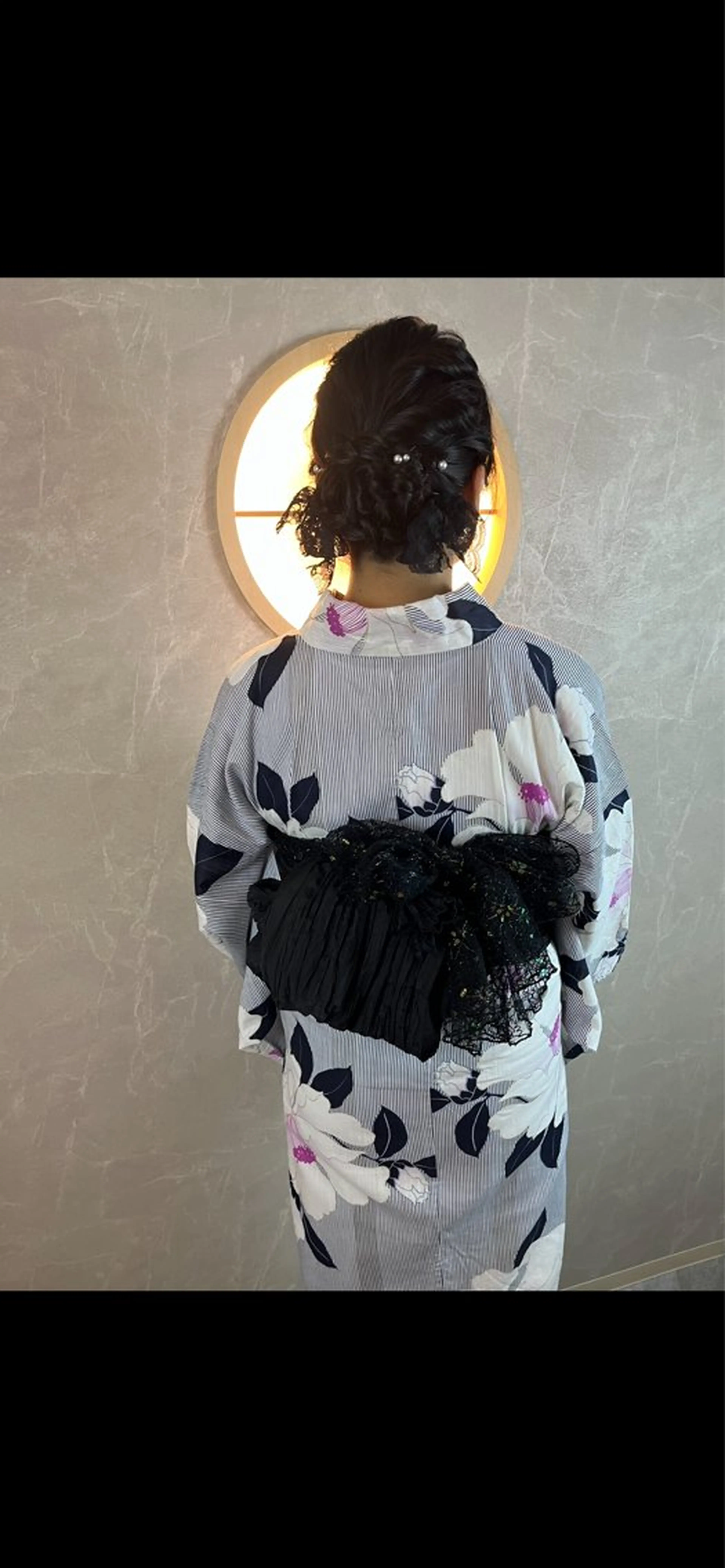 浴衣着付け＋ヘアセットの写真