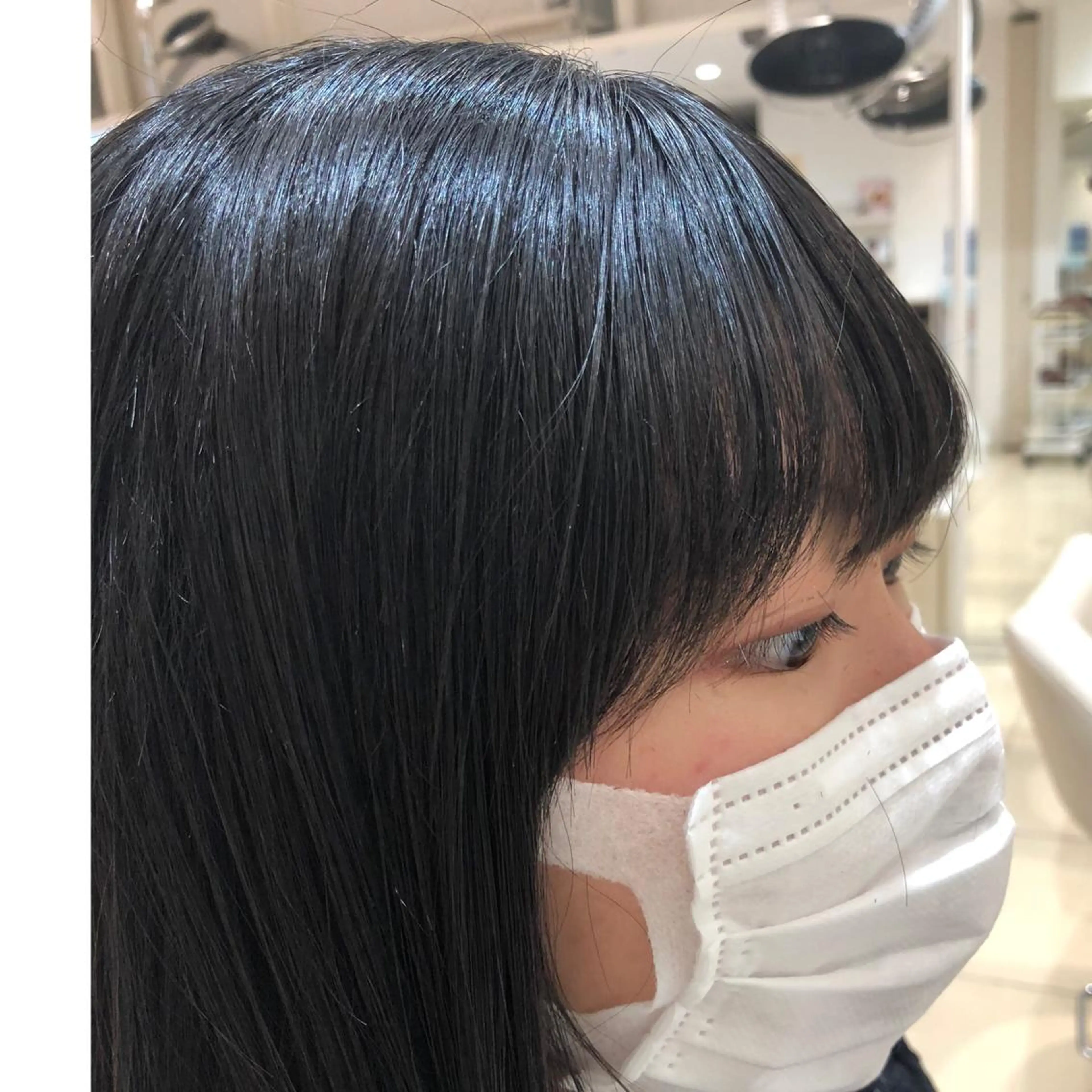 カット 縮毛矯正 カジサ ケイコのヘアスタイル