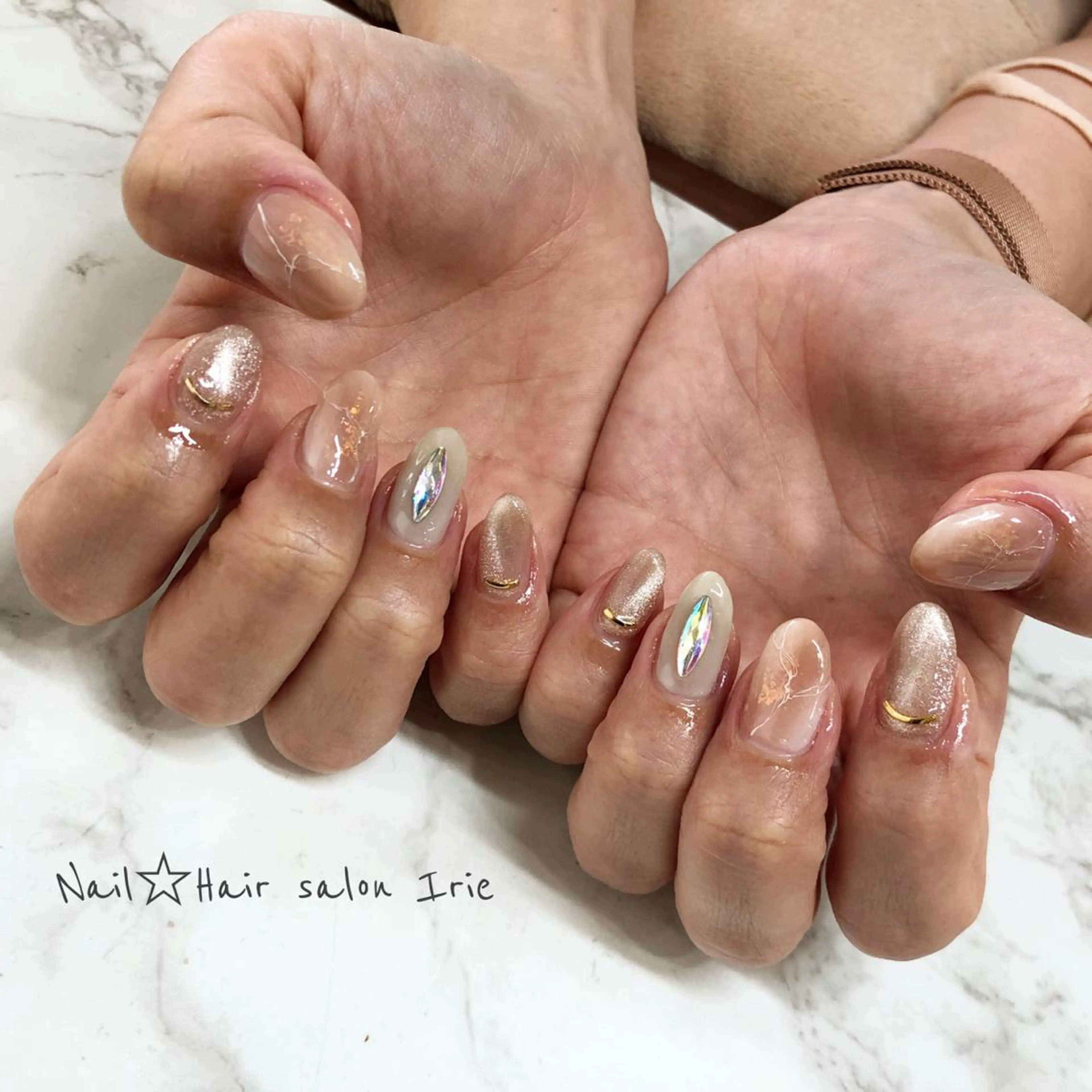 ネイル ハンドネイル Hair salon Irie所属・與儀 知佳のネイルデザイン