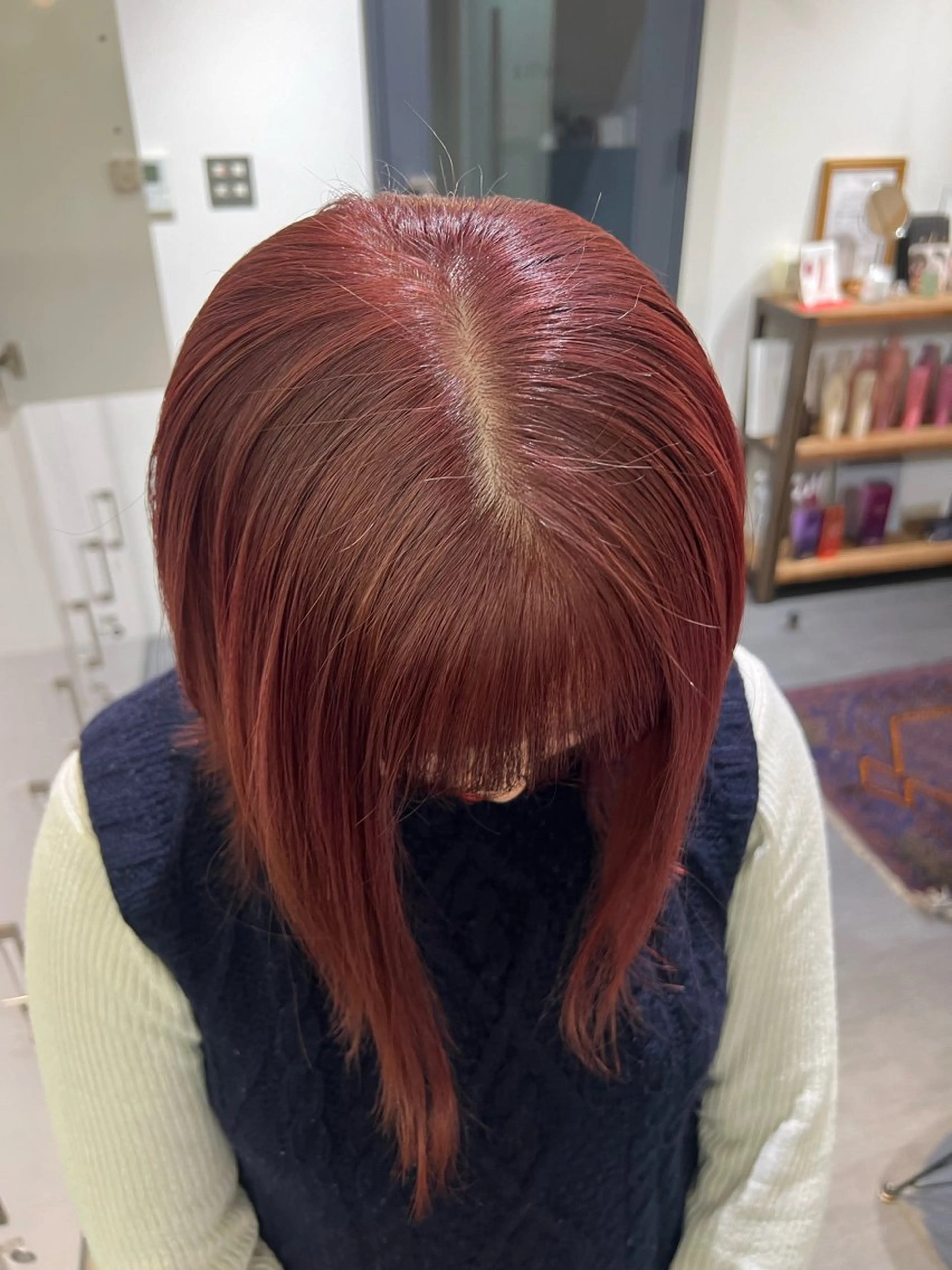 ミディアム カラー ヘアアレンジ 佐川 雪月のヘアスタイル