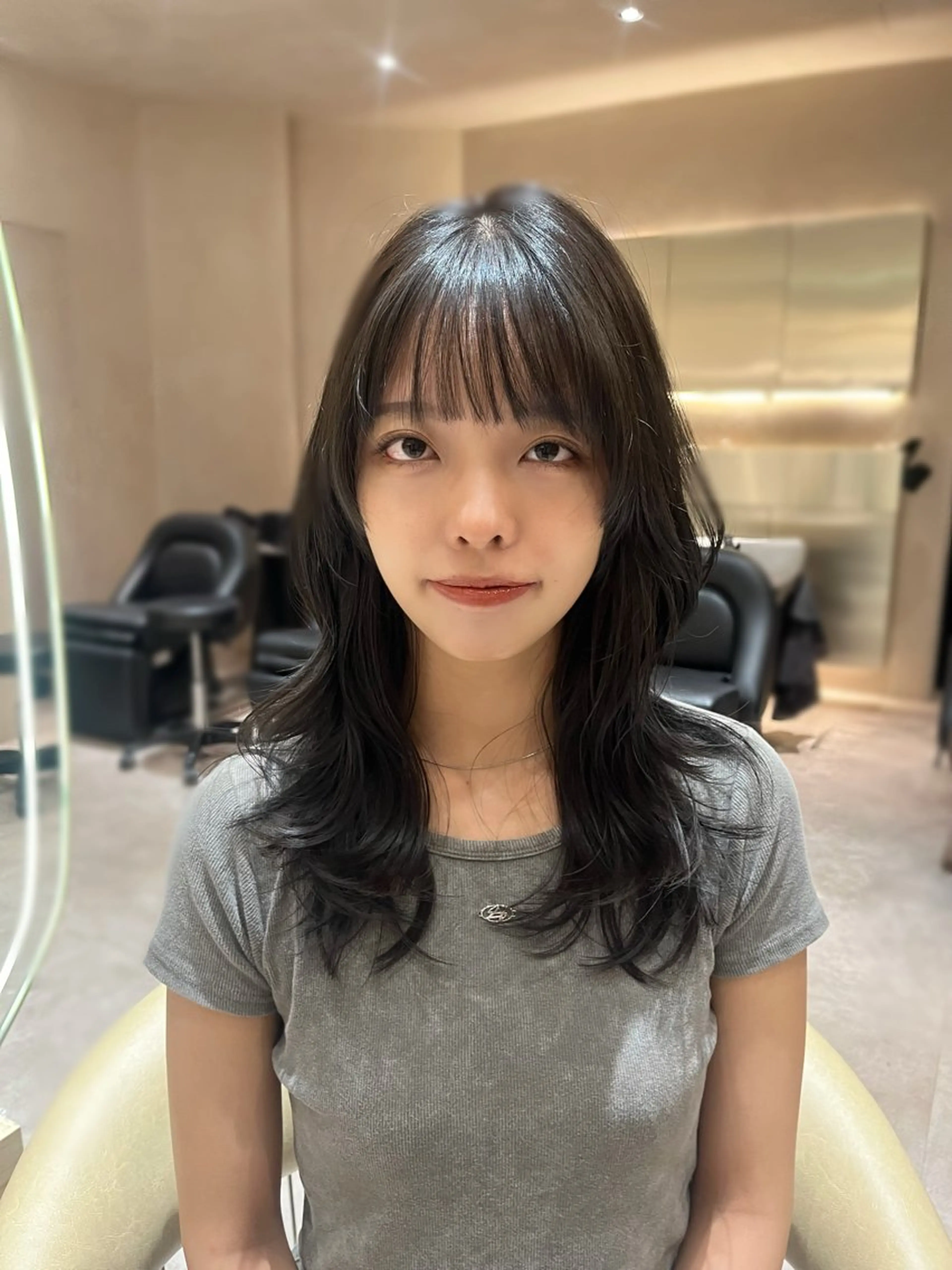 ロング カラー カット ヘアカラー ㊙️レイヤーカット 透明感カラーゆな㊙️のヘアスタイル