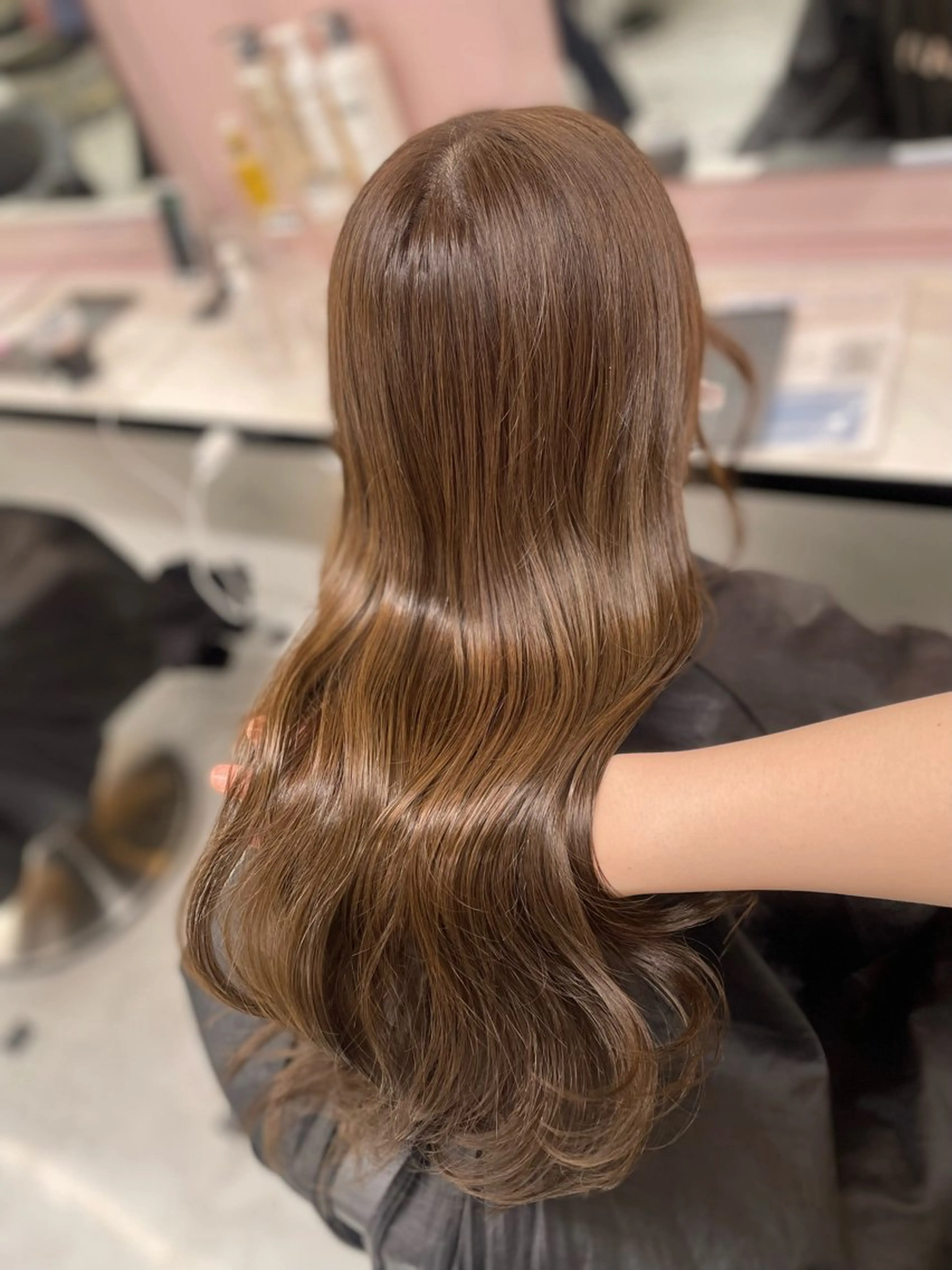 セミロング カット 縮毛矯正 うる艶トレンドヘア 🕊️上野BABYのヘアスタイル