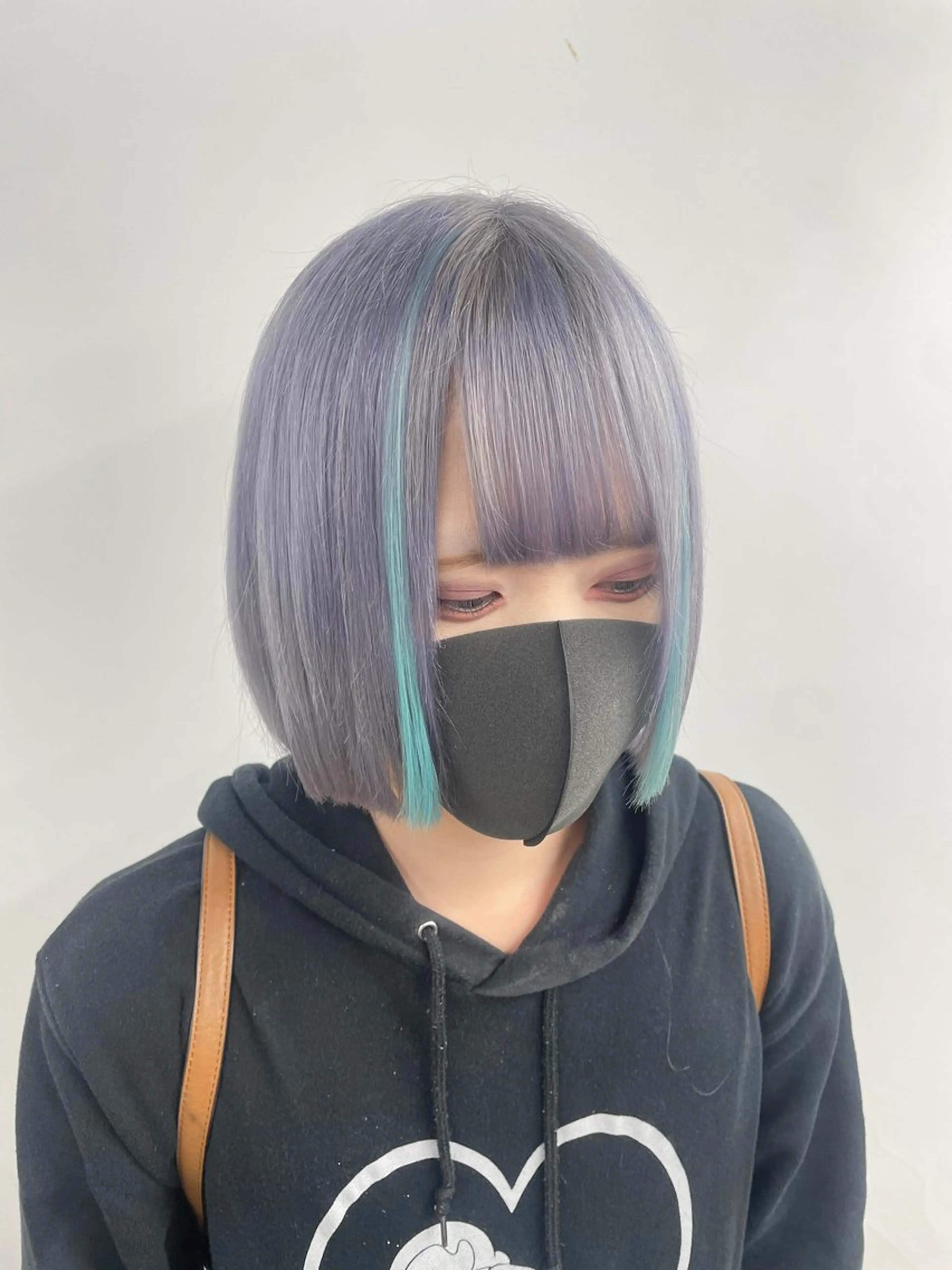 ミディアム カラー ダブルカラー エクステ ハル🫧エクステ難波 韓国ヘア髪質改善のヘアスタイル