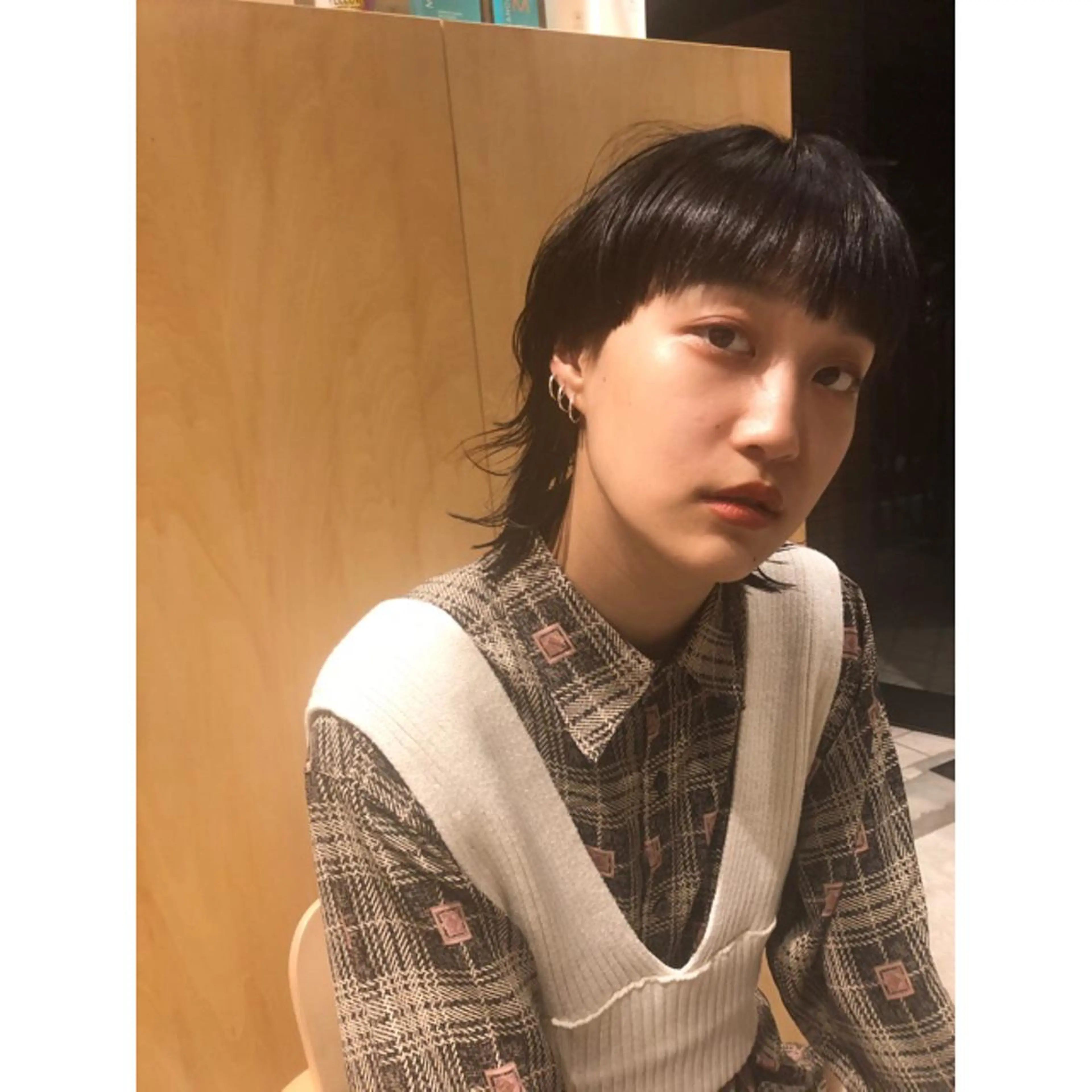 ショート ウルフカット 🌈圧倒的デザイン パーマ　関和希のヘアスタイル
