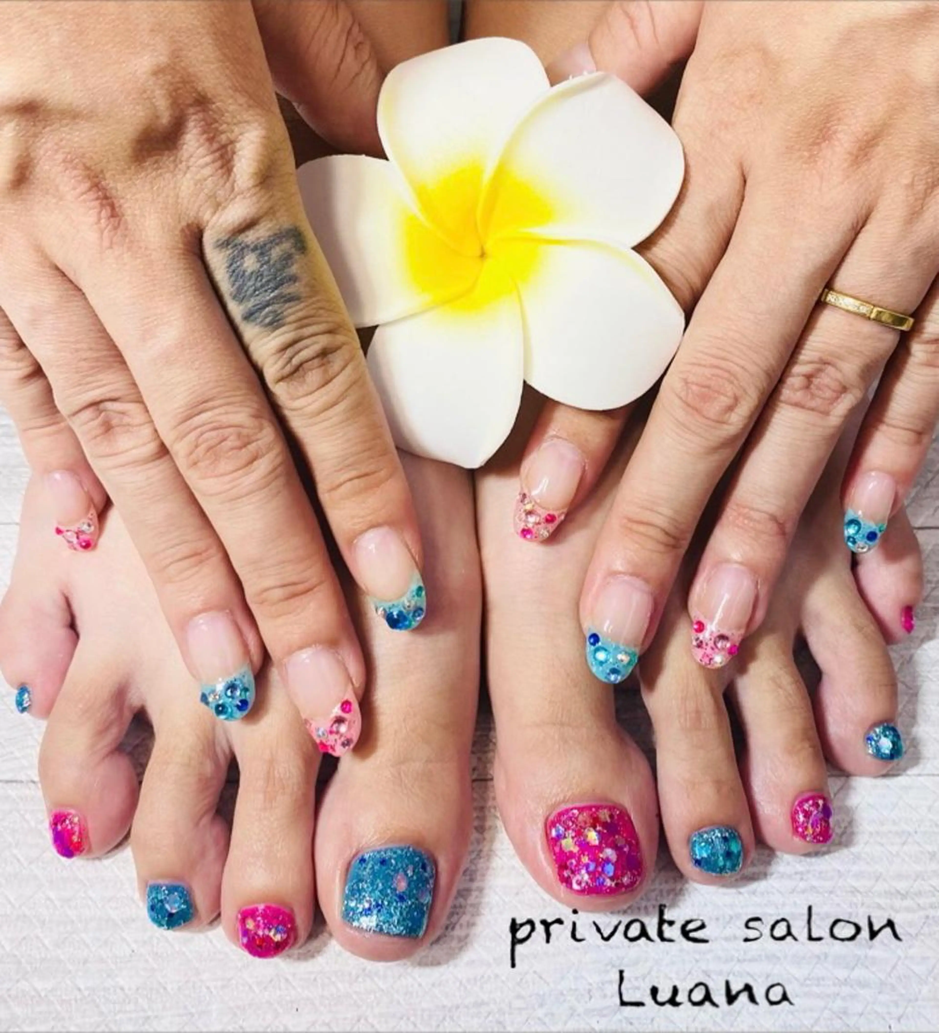 ネイル スカルプネイル 自宅ネイルサロン ルアナのネイルデザイン