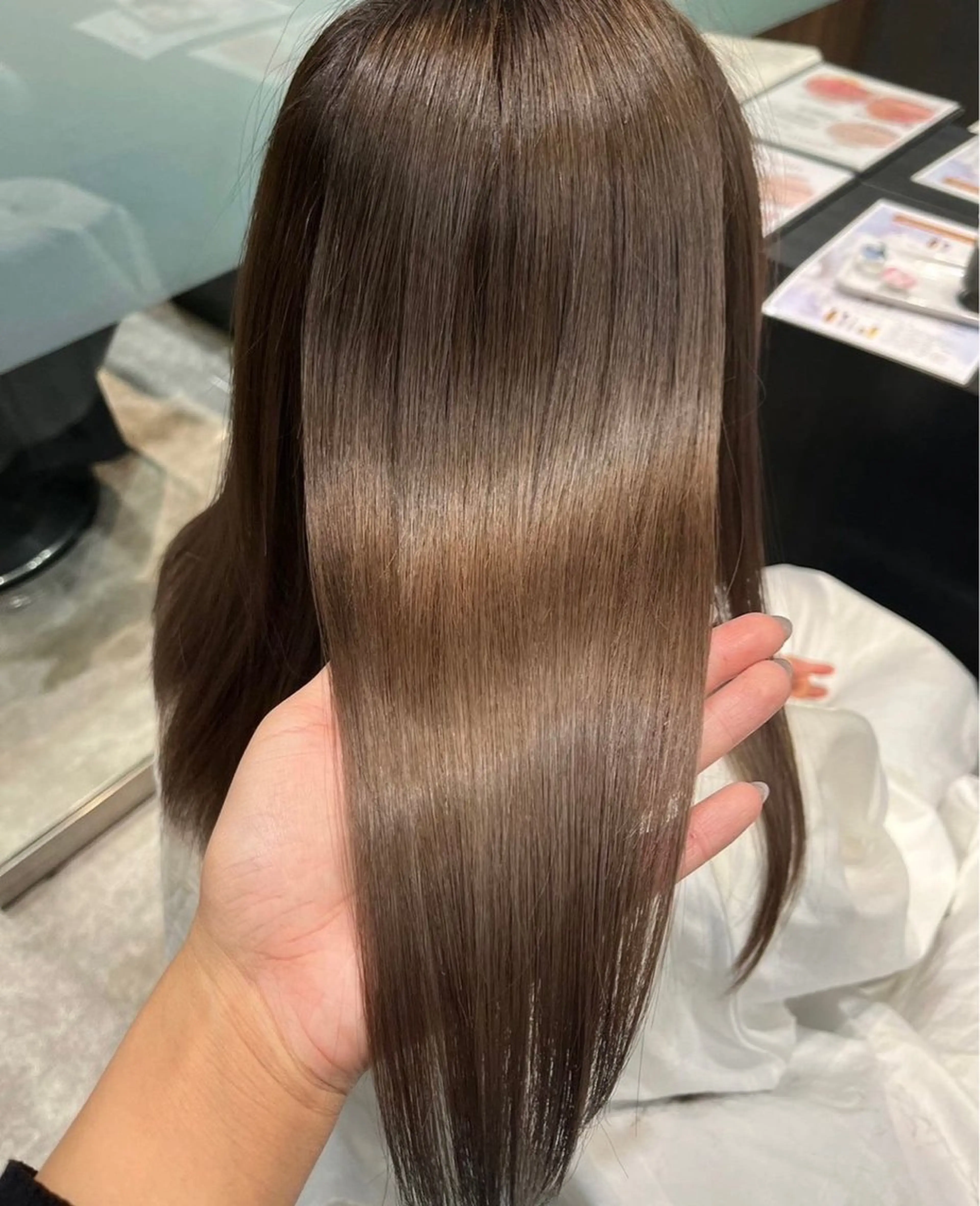 カラー 髪質改善 ヘアカラー トリートメント 林 美月のヘアスタイル