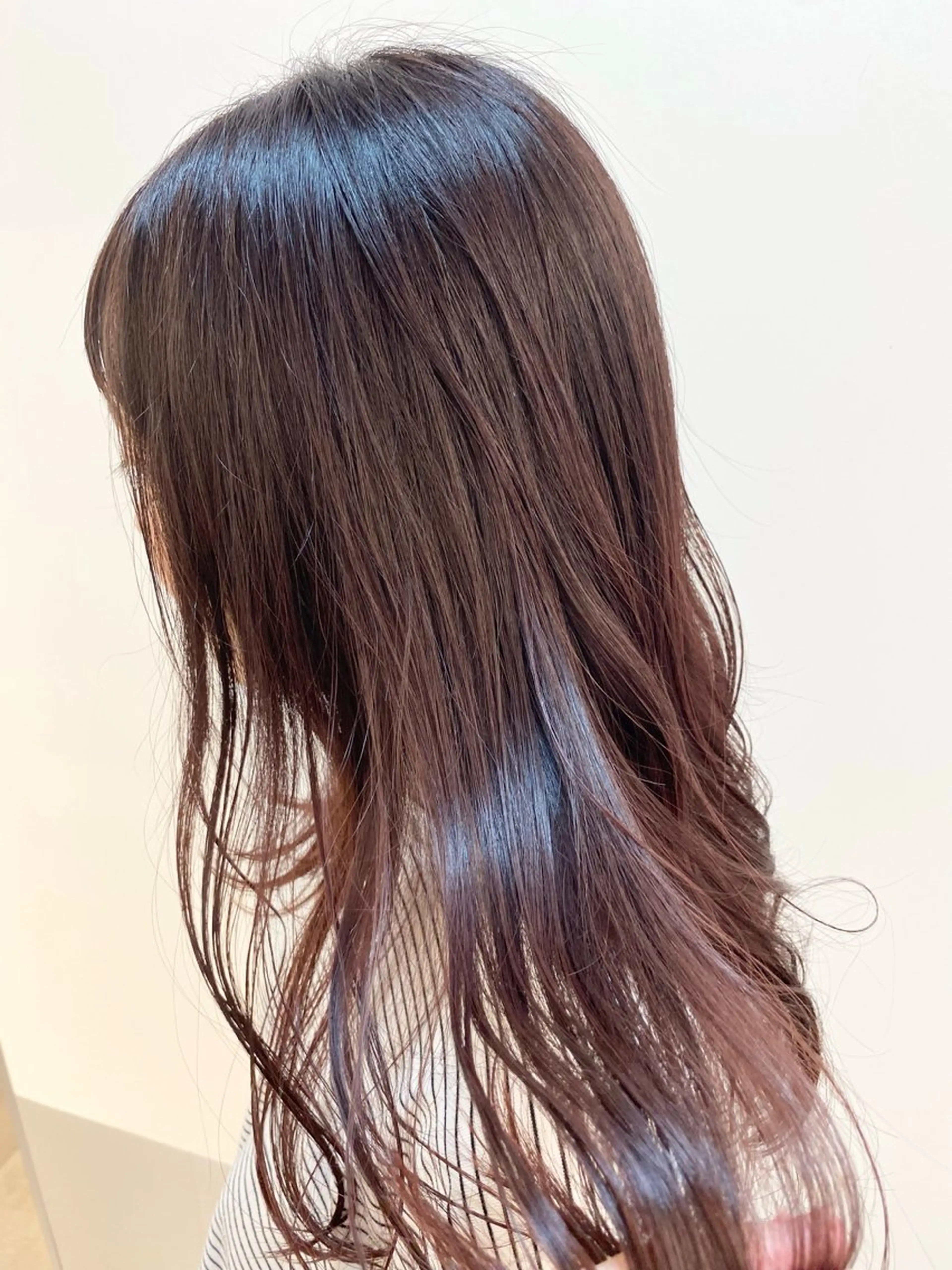 ロング カラー ブリーチ ダブルカラー ブリーチなしカラー ピンクカラー バイオレットカラー GO TODAY神戸三宮所属・あ きのヘアスタイル