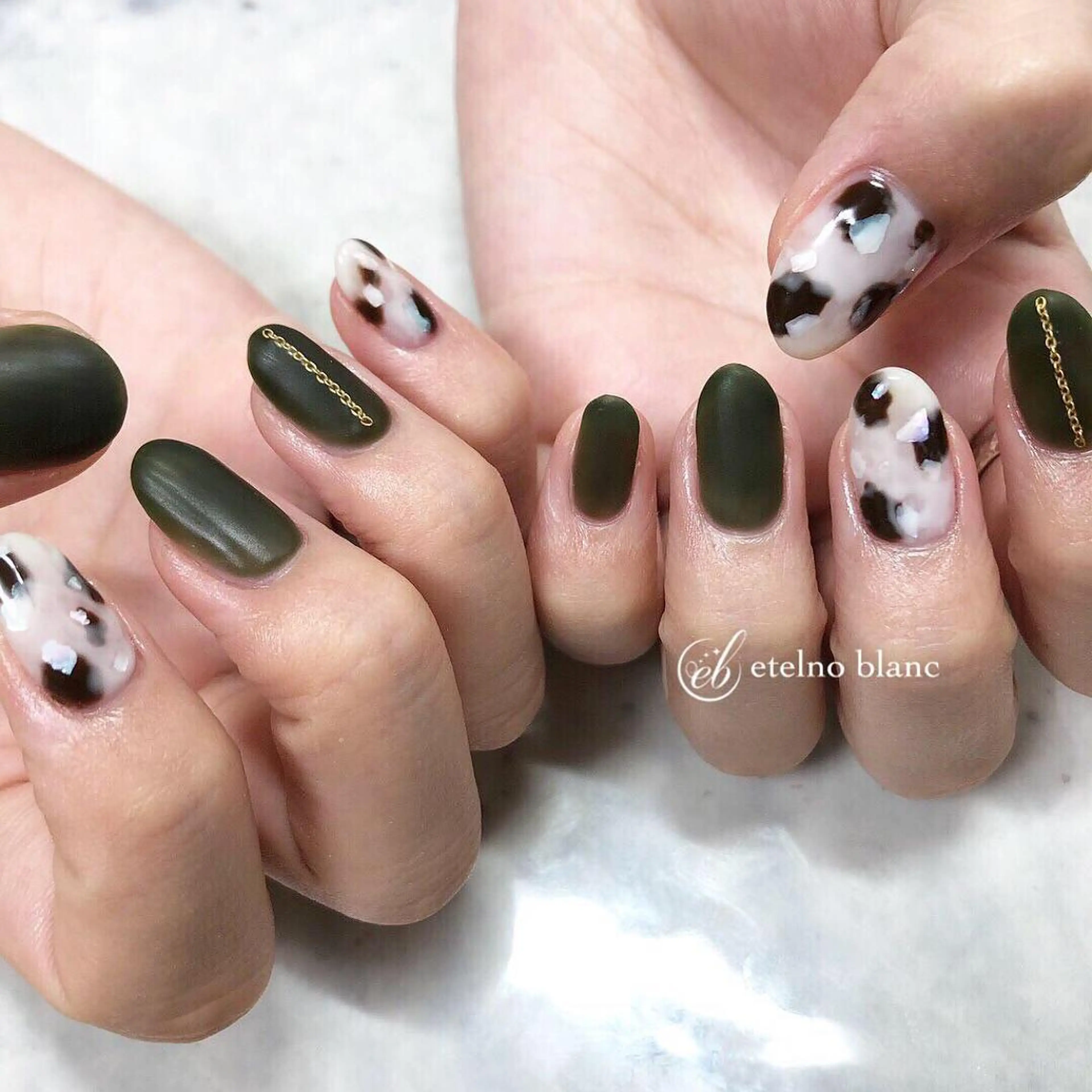 ネイル etelno blanc中目黒のネイルデザイン