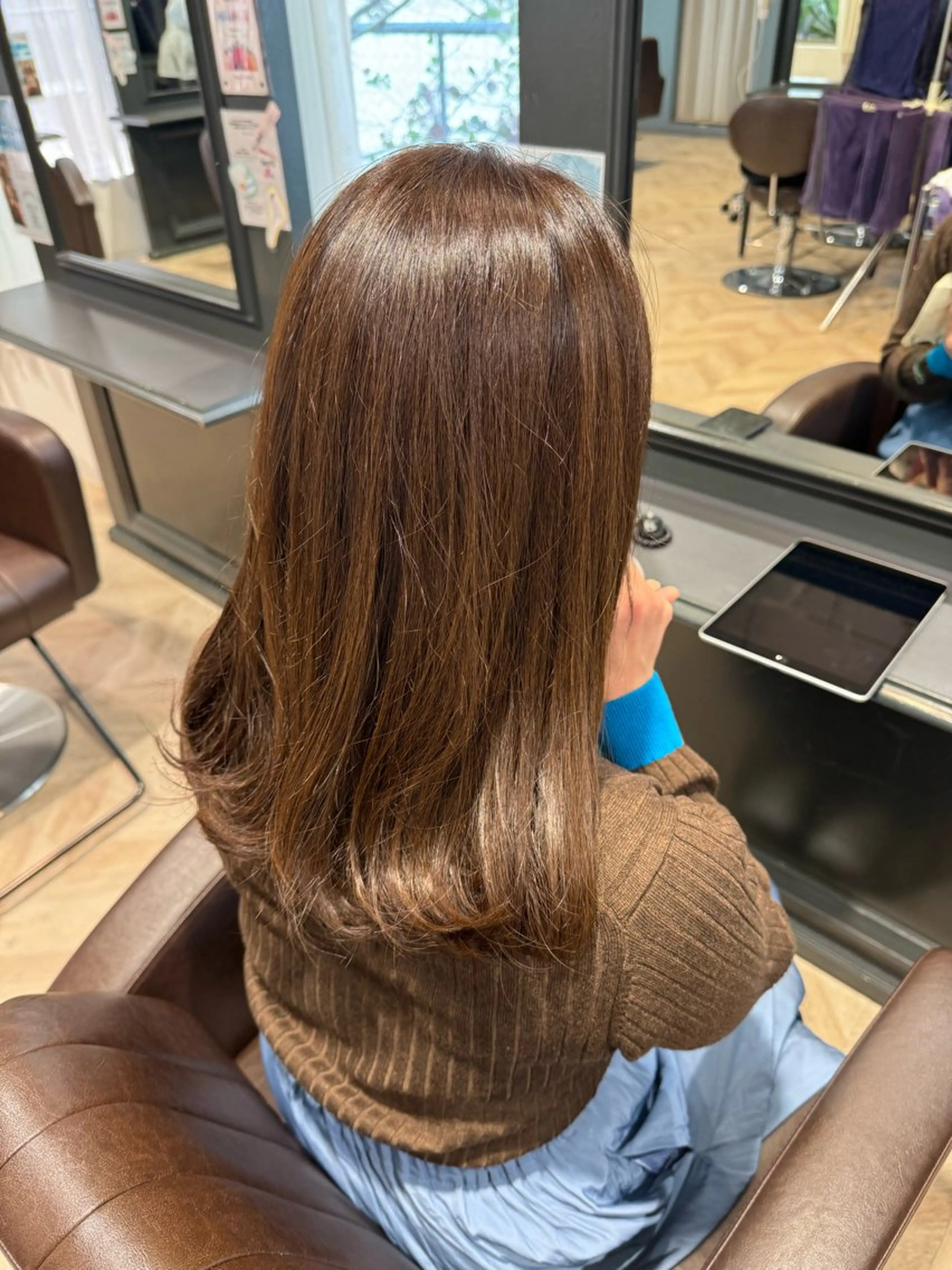 セミロング 【艶カラー⠀】坂東 要のヘアスタイル