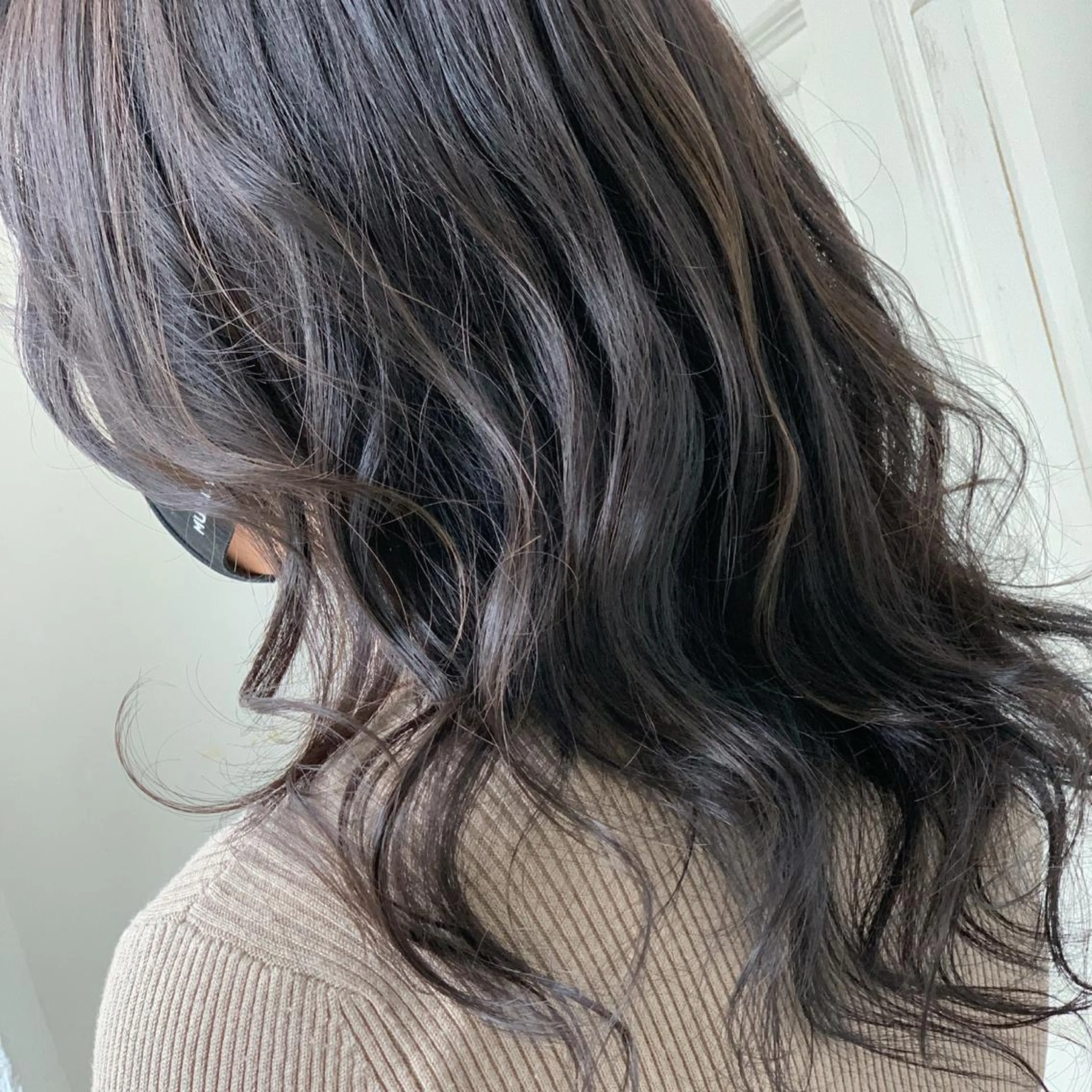 セミロング カラー カット ヘアカラー タナカ マナミのヘアスタイル