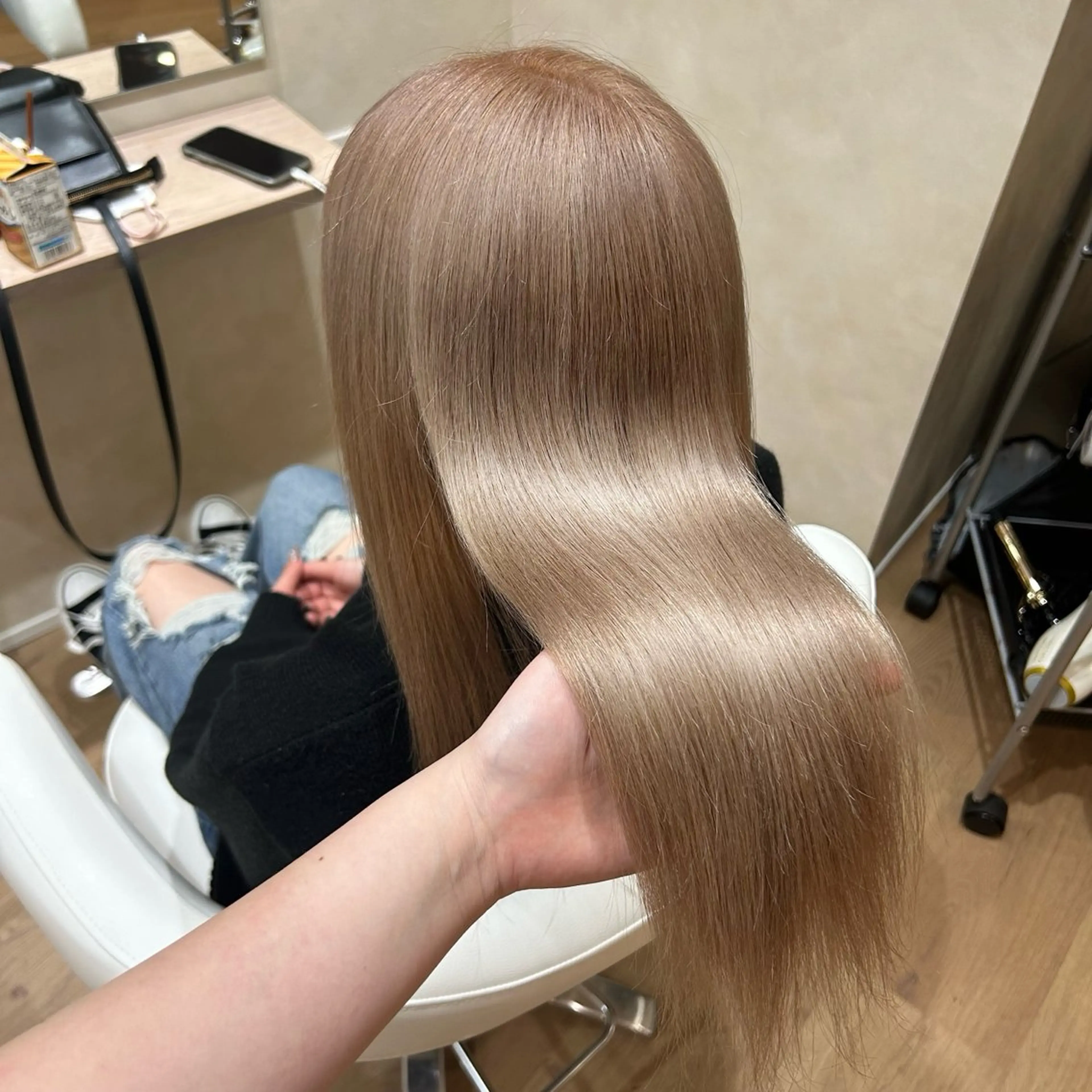 ロング カラー カット ヘアカラー トリートメント AVANCE.なかもず所属・砂野 真璃奈のヘアスタイル
