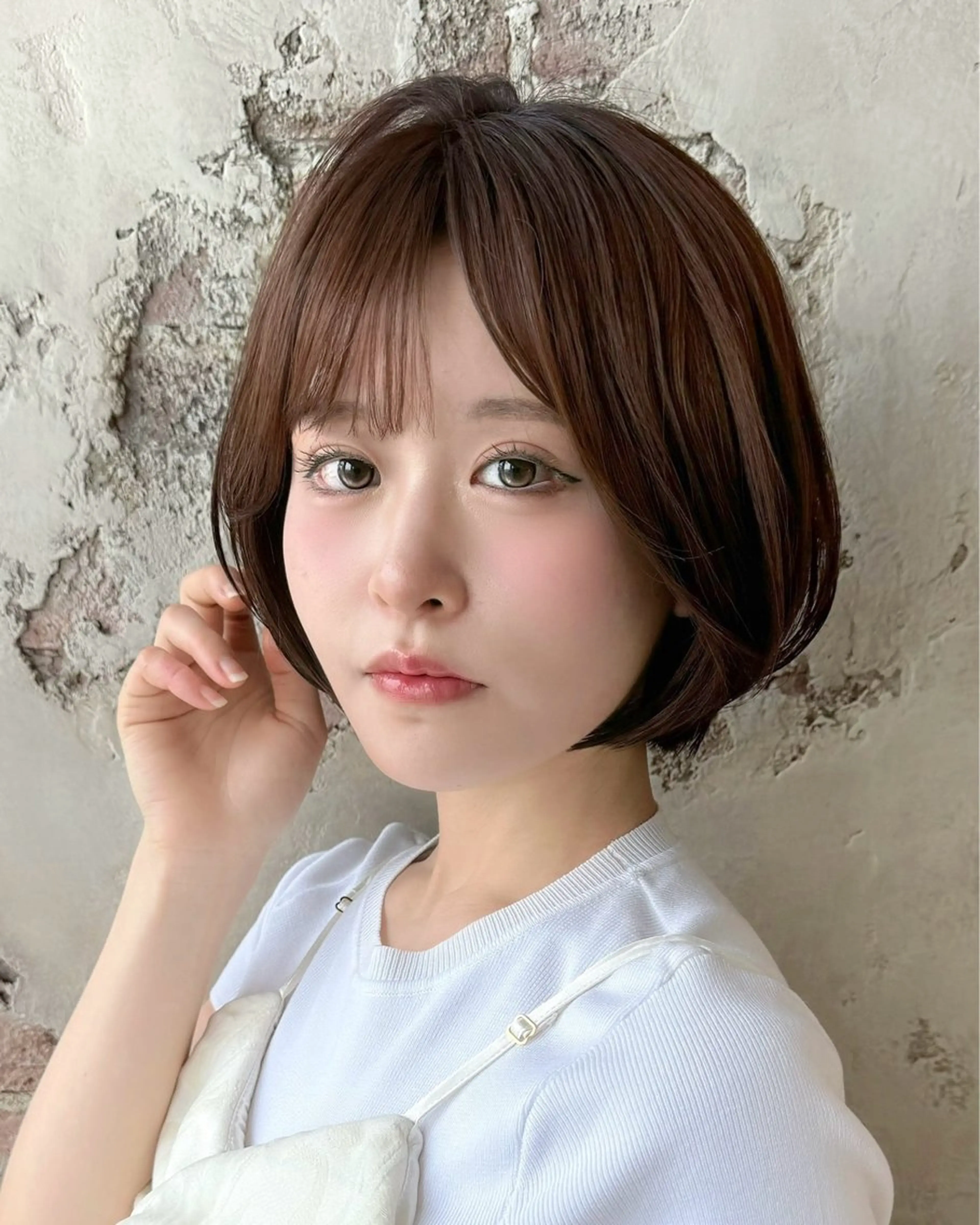 ショート カラー カット ヘアカラー トリートメント 💍新宿ショート 💍岩田莉奈のヘアスタイル