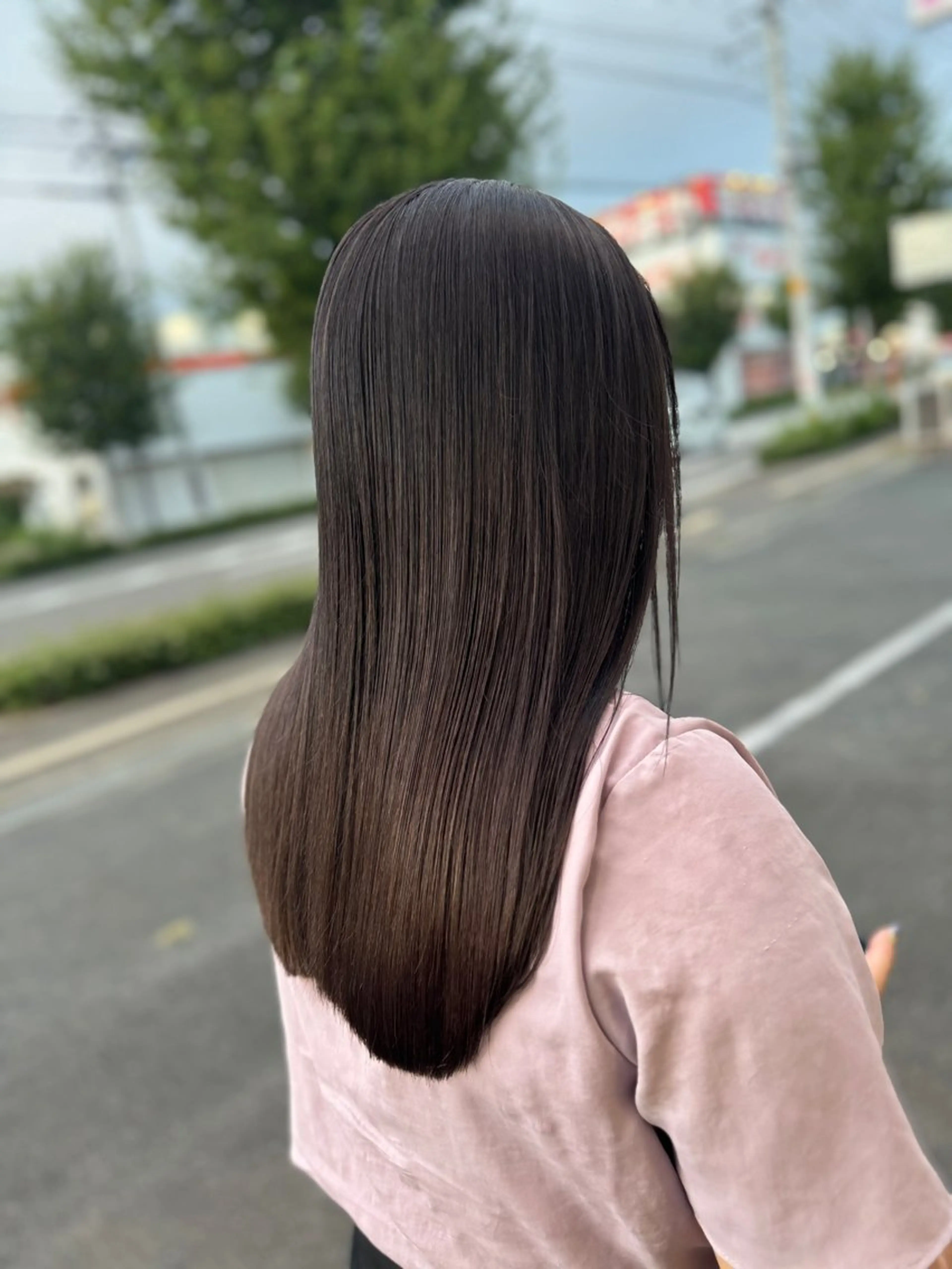 ロング ヘアカラー トリートメント 🇰🇷韓国風顔周り NANAMI🇰🇷のヘアスタイル