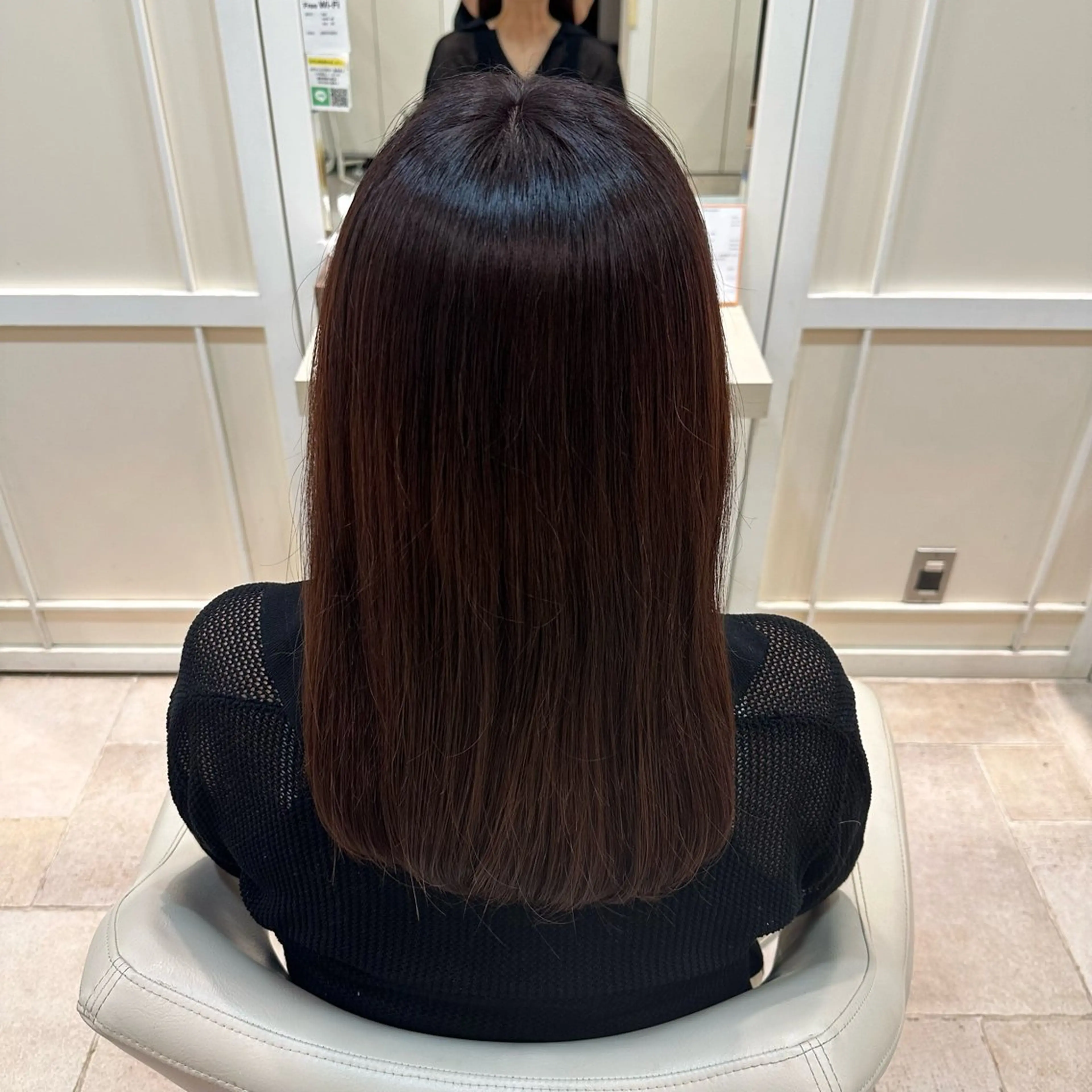 セミロング カラー ヘアカラー トリートメント 須田 柚希のヘアスタイル